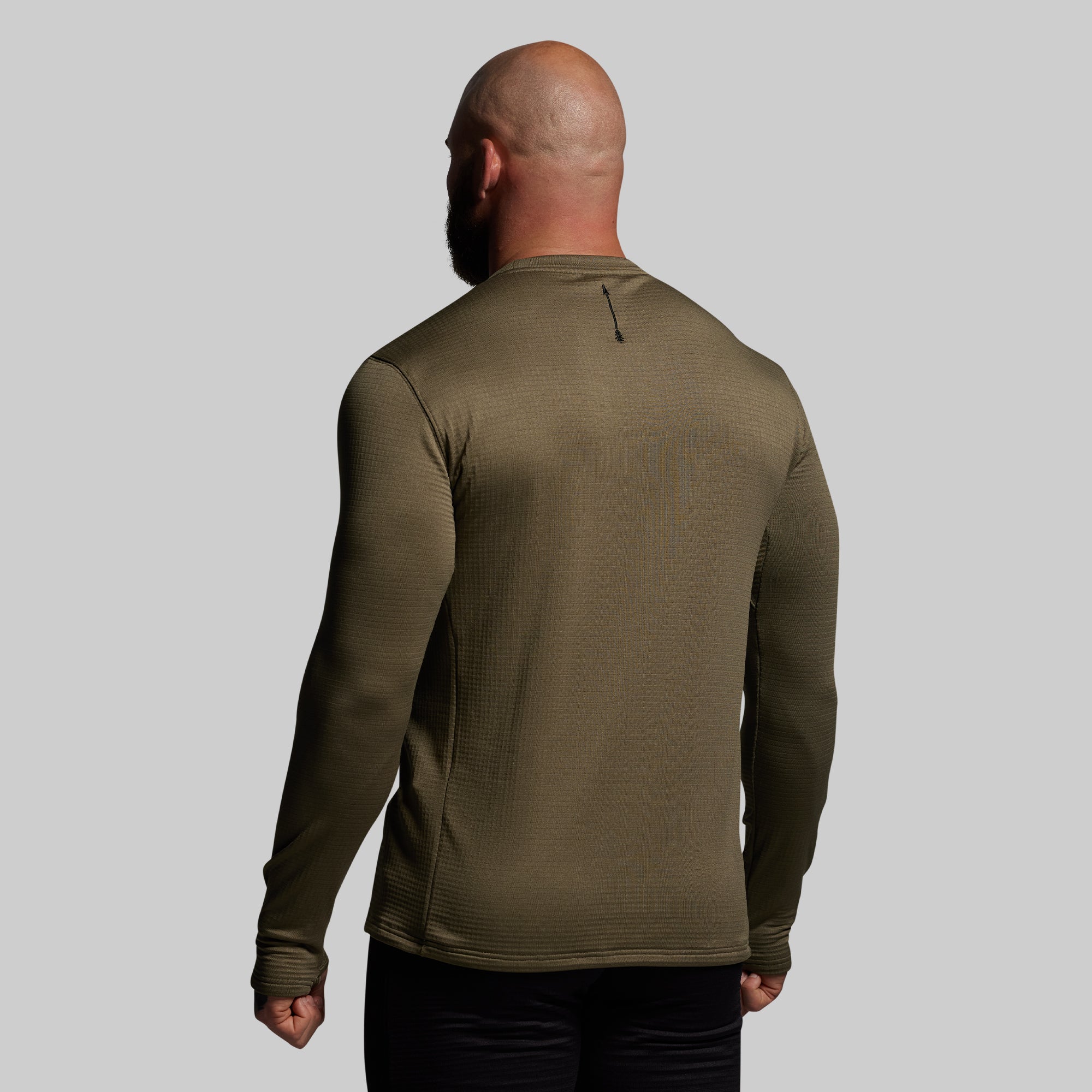 Quiver Grid Fleece Thermal Top (OD Green) - Image 2