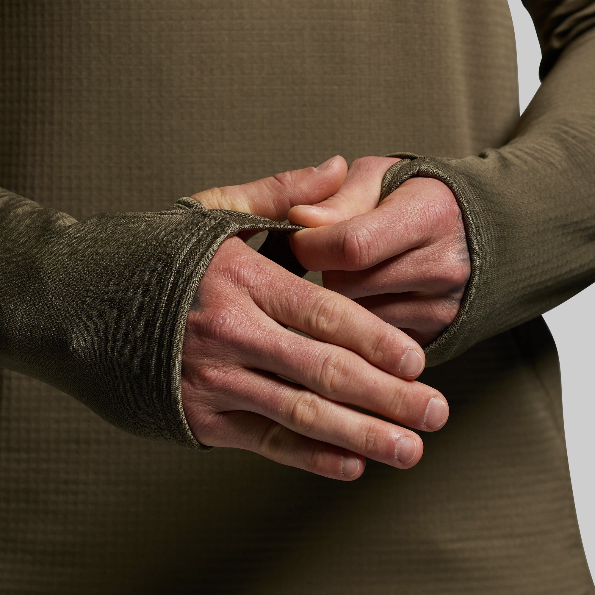 Quiver Grid Fleece Thermal Top (OD Green) - Image 5