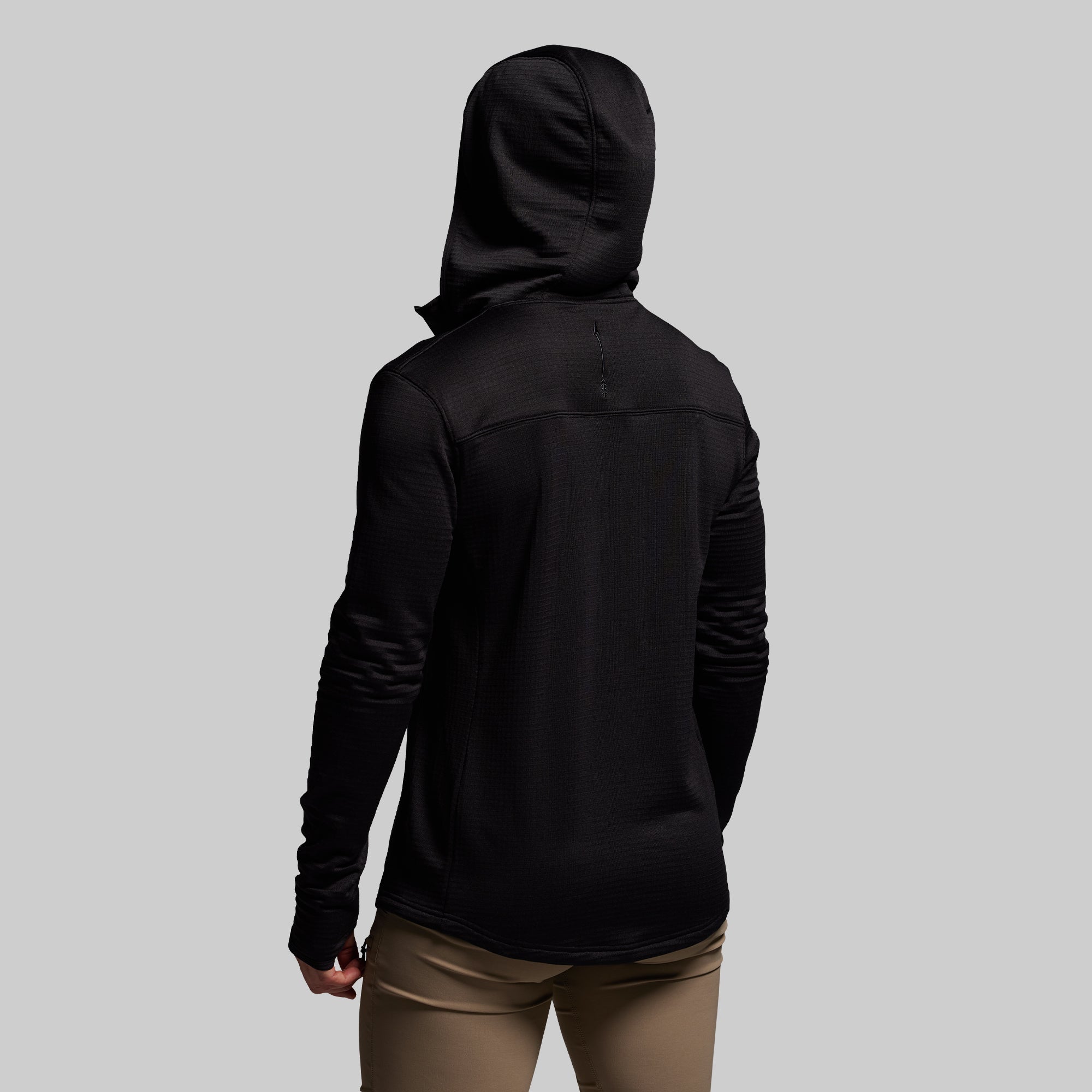 Women's Quiver Half Zip Hoodie 2.0 (Black) - Image 7