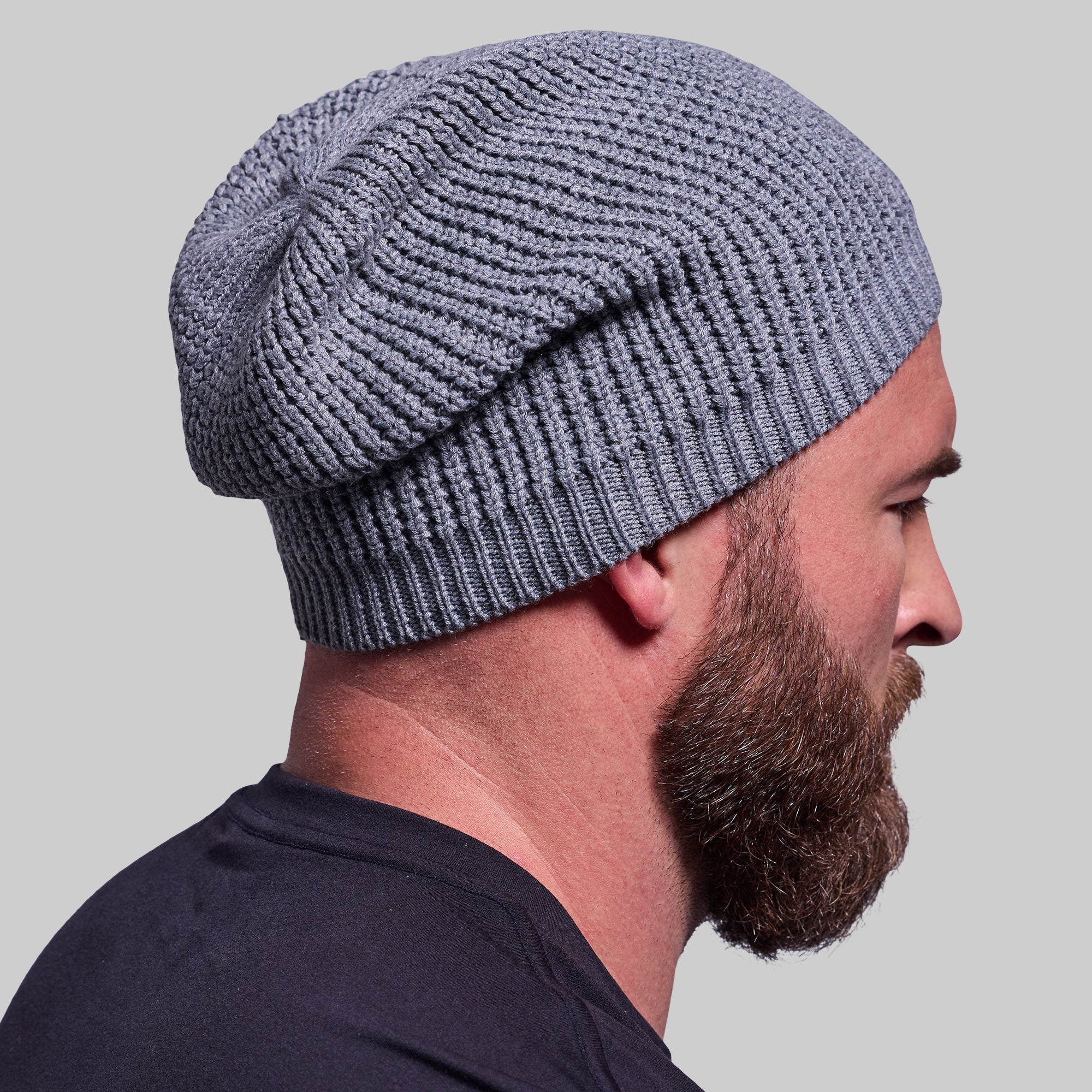 Primitive Waffle Knit Beanie (Grey) - Image 2