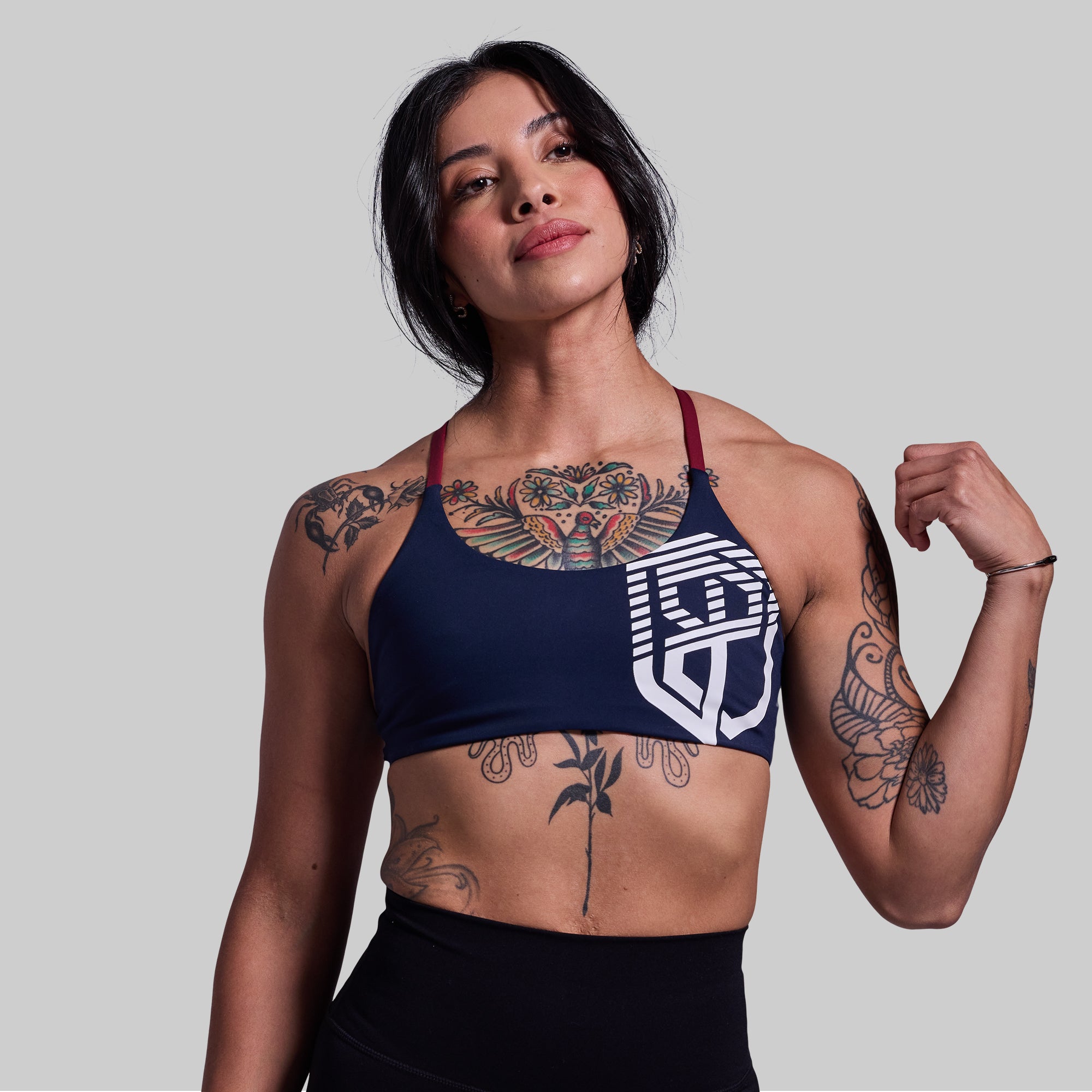 Serenity Sports Bra (Brand Strength-BP Navy) - Image 2