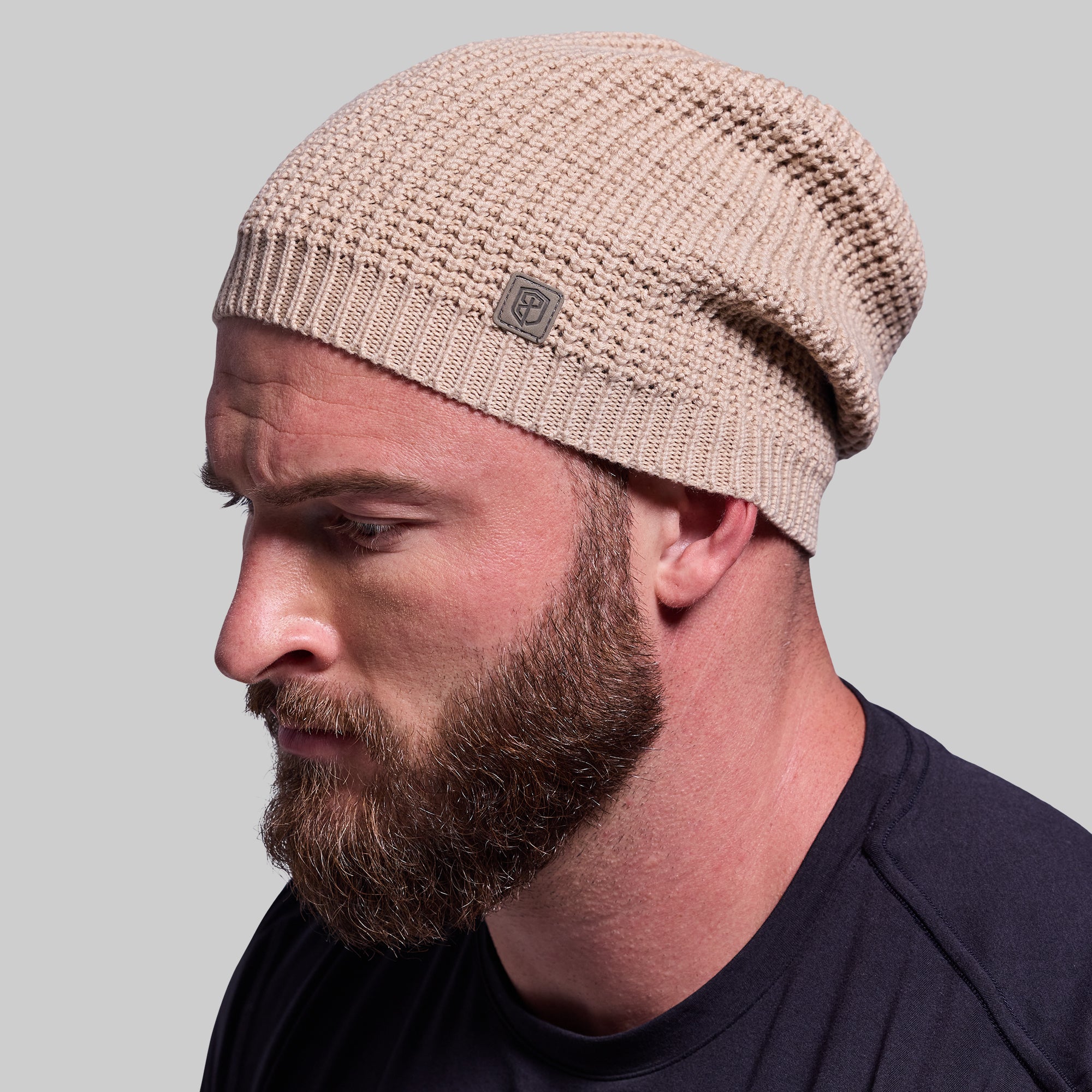 Primitive Waffle Knit Beanie (Wheat) - Image 2