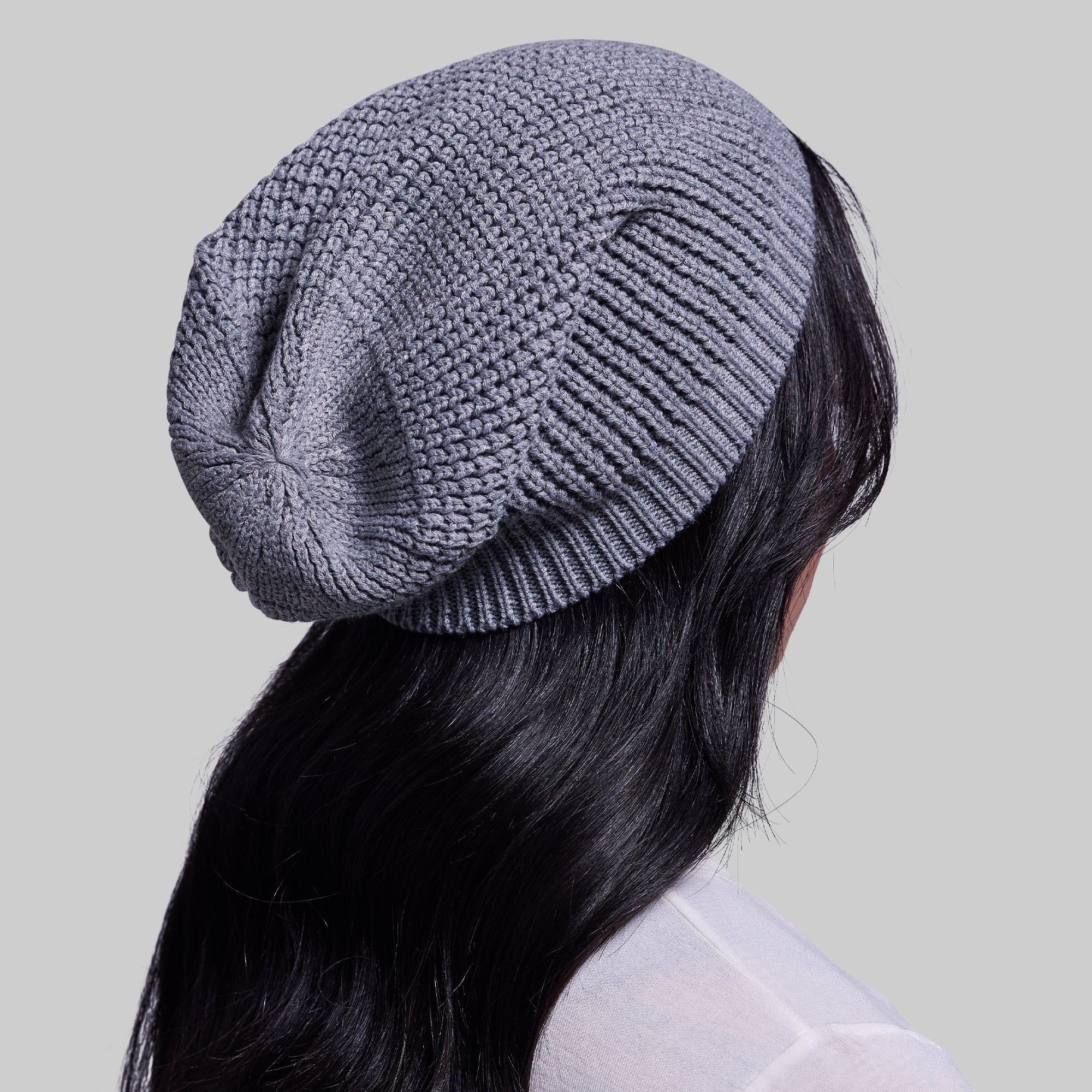 Primitive Waffle Knit Beanie (Grey) - Image 5