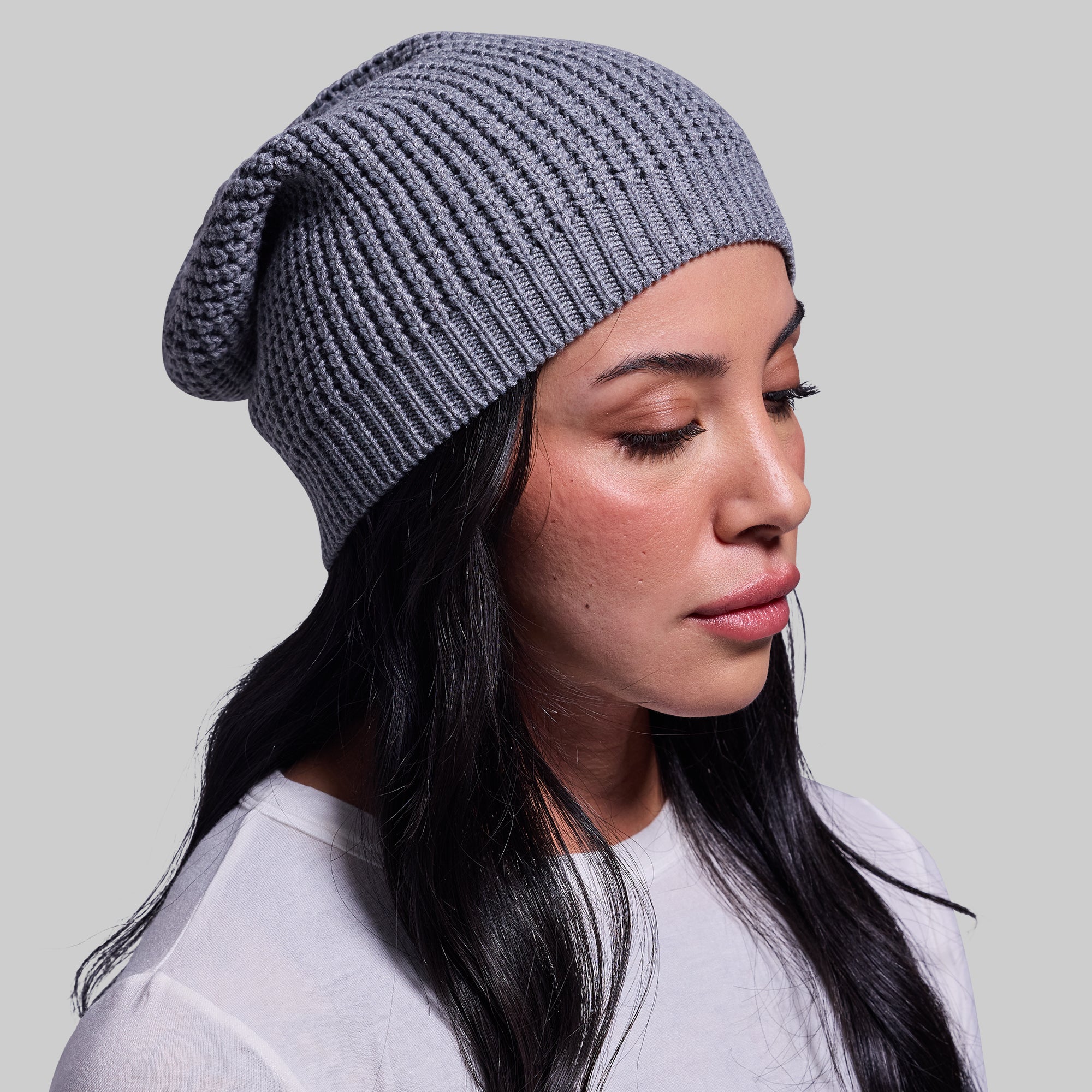 Primitive Waffle Knit Beanie (Grey) - Image 6
