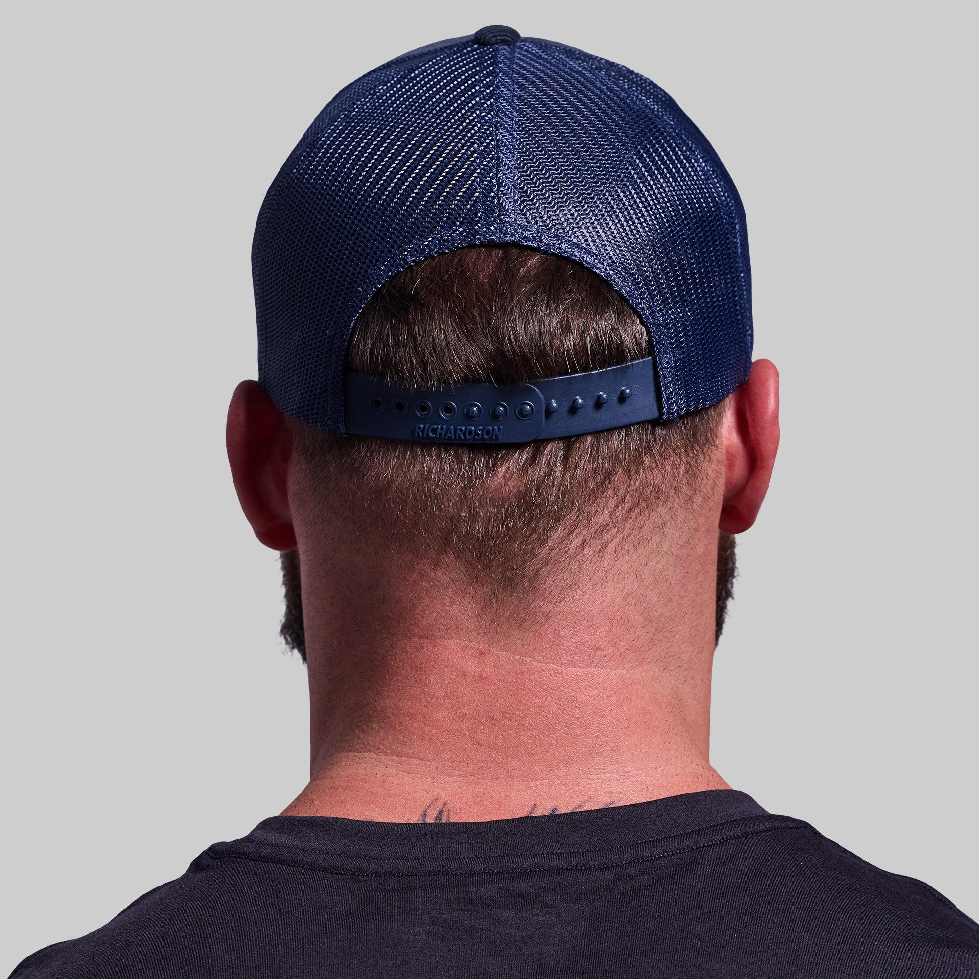 Corduroy Patch Trucker Hat (Navy) - Image 5