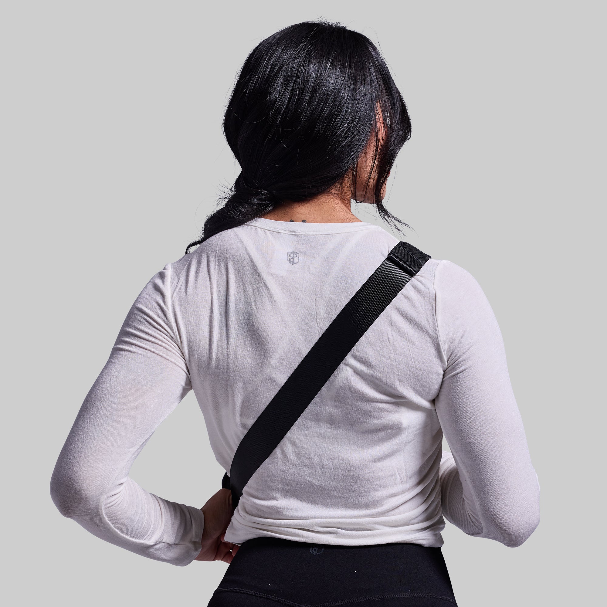 Adventure Awaits Quilted Belt Bag (Black) - Image 4