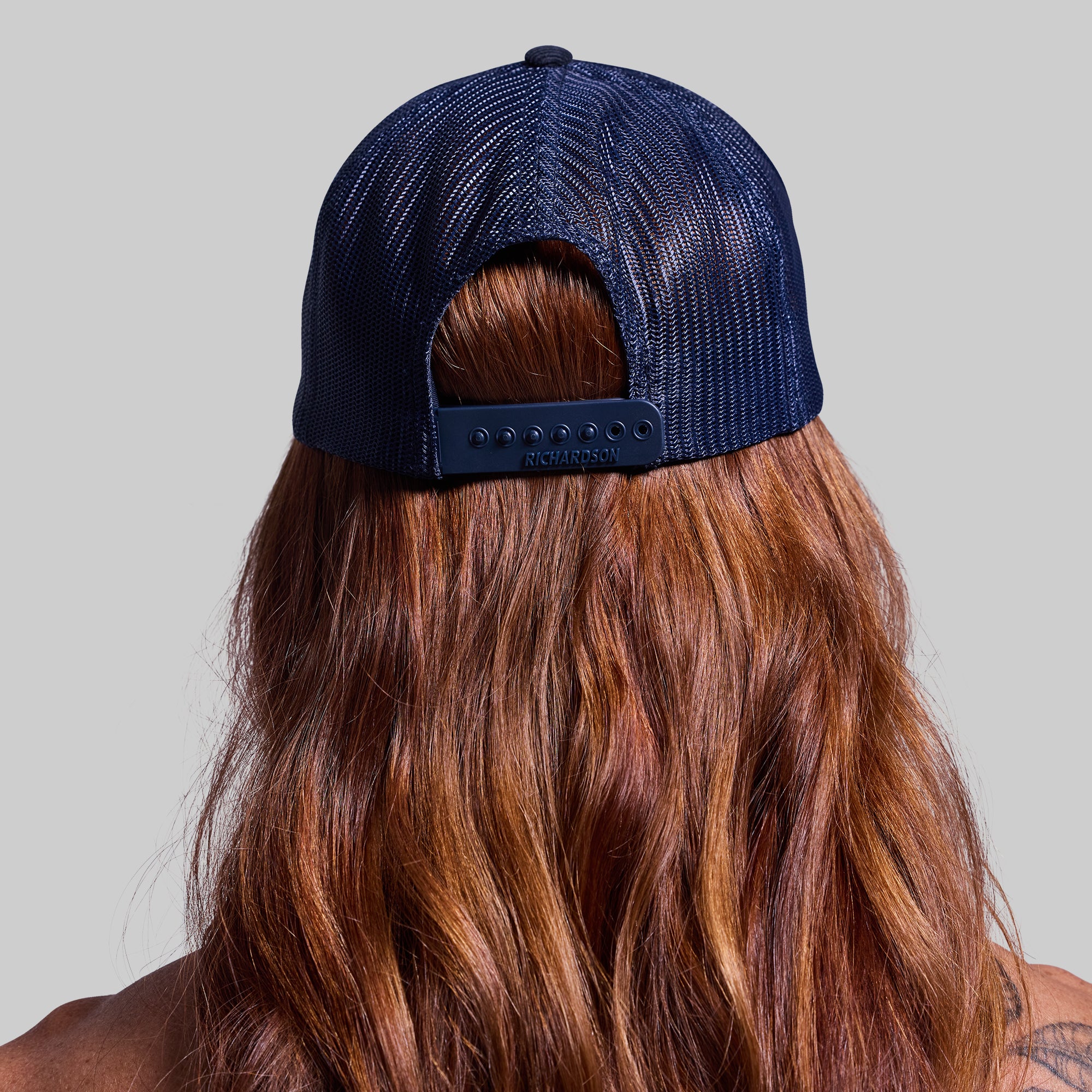Corduroy Patch Trucker Hat (Navy) - Image 4