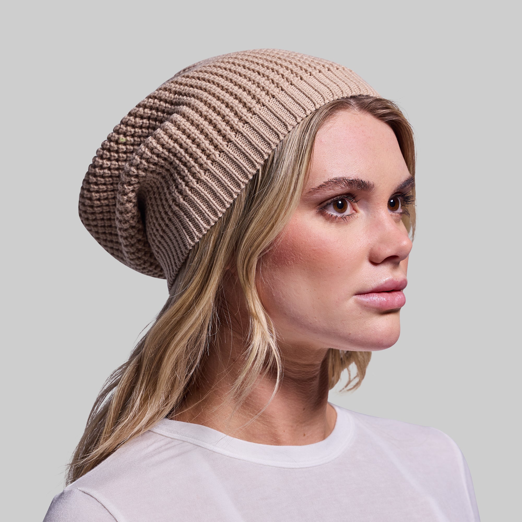 Primitive Waffle Knit Beanie (Wheat) - Image 6