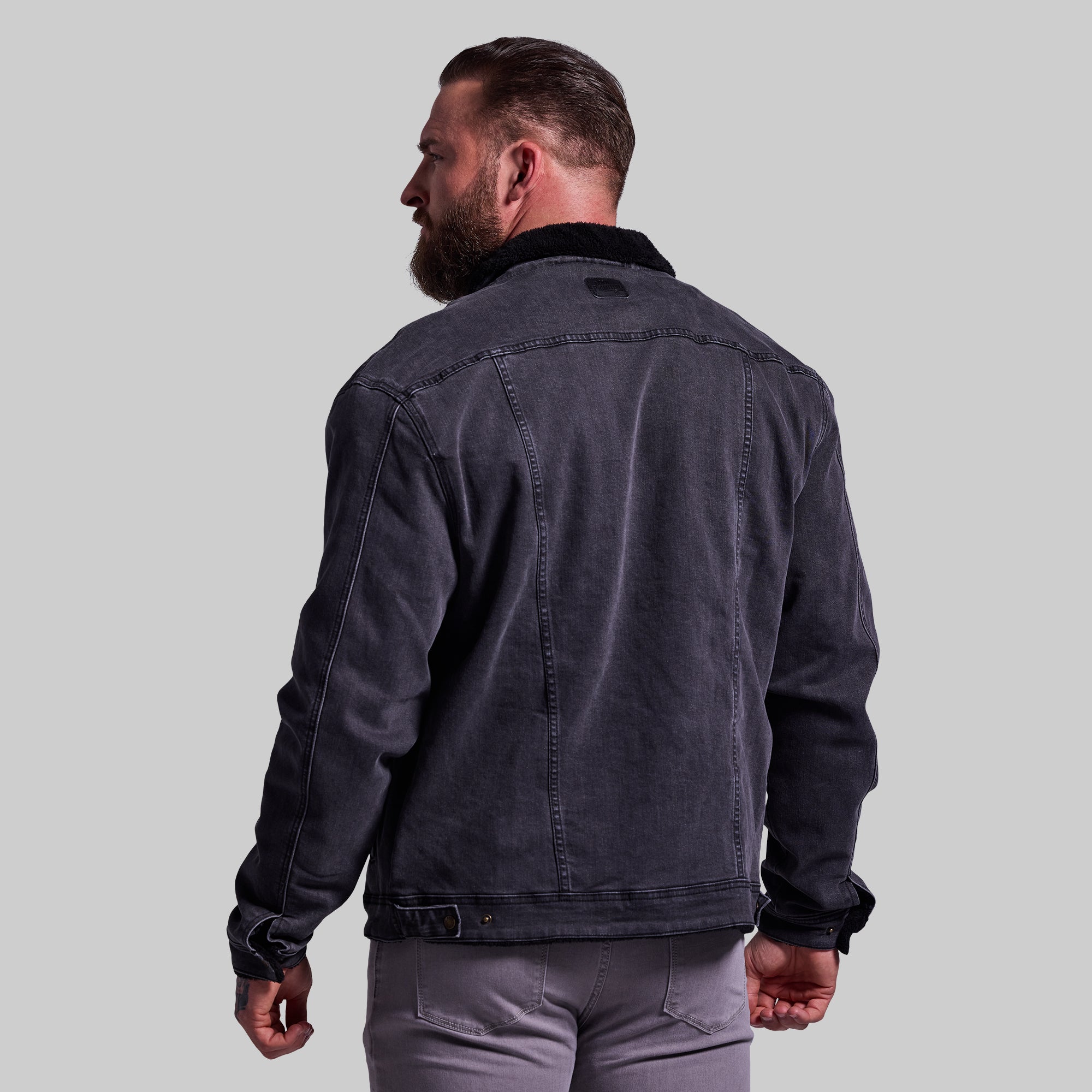 Men's FLEX Stretchy Pioneer Jacket 2.0 (Vintage Grey Wash) - Image 2