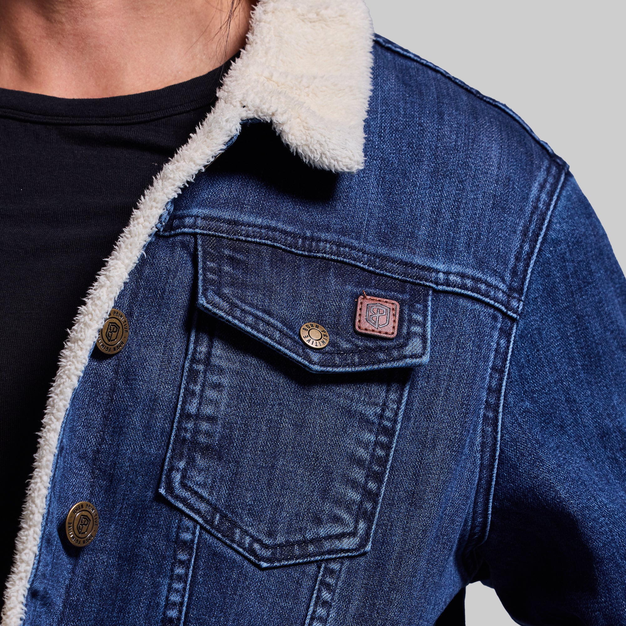 Women's FLEX Stretchy Pioneer Jacket 2.0 (Vintage Dark Wash) - Image 5