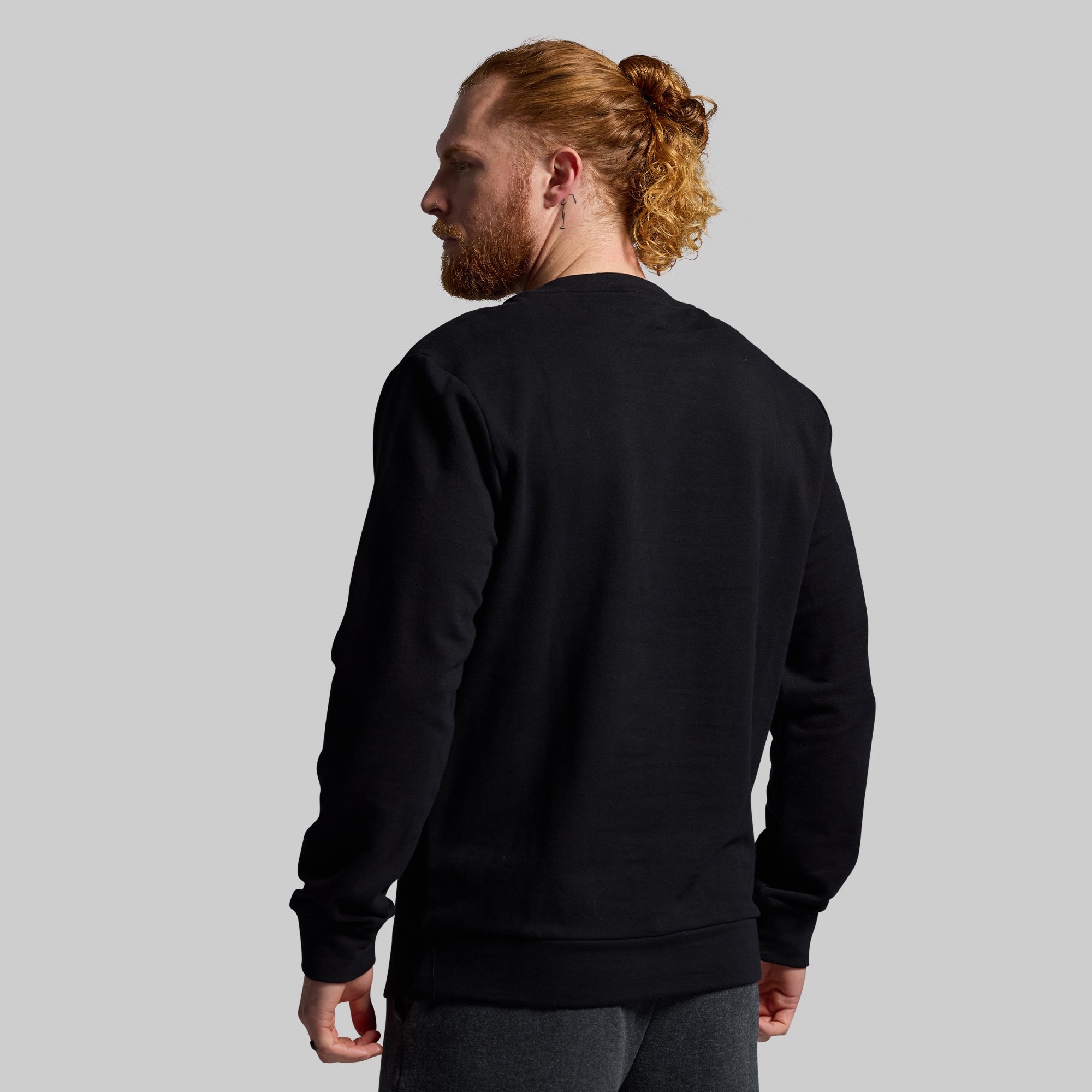 Men's Unmatched Crew Sweatshirt (Black) - Image 2