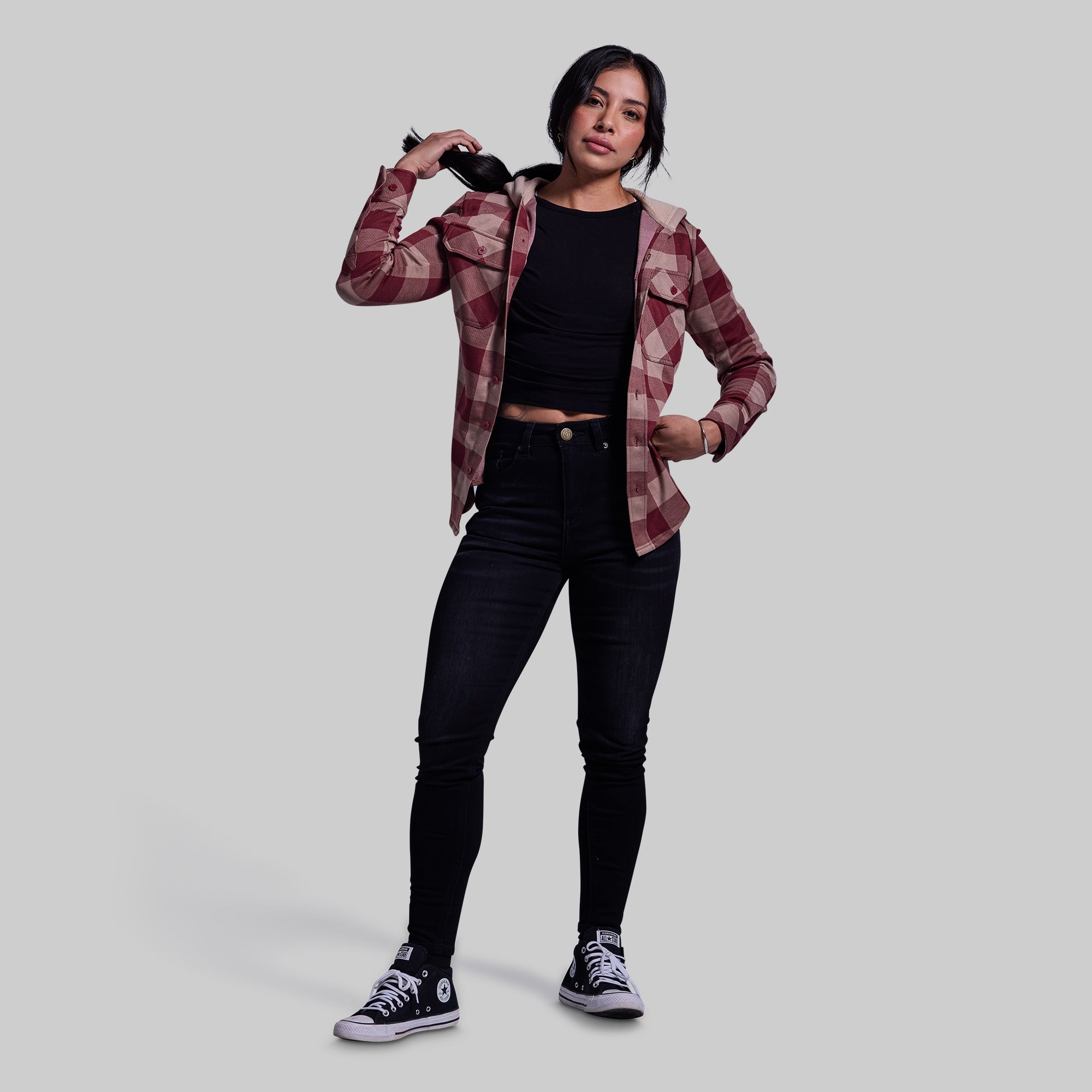 Hooded Woodsman Stretchy Flannel (Dusk) - Image 18