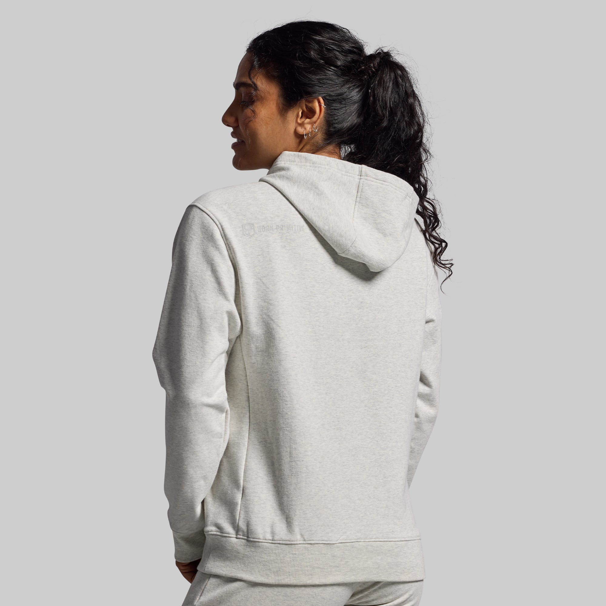 Women's Unmatched Hoodie (Heather White) - Image 2