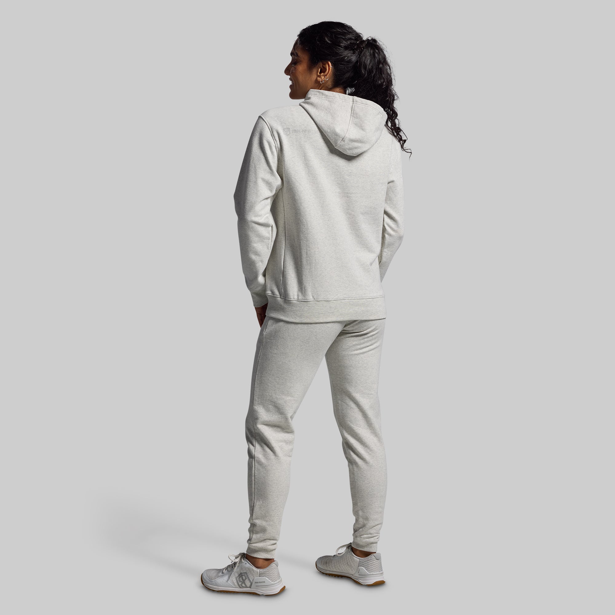 Women's Unmatched Hoodie (Heather White) - Image 6