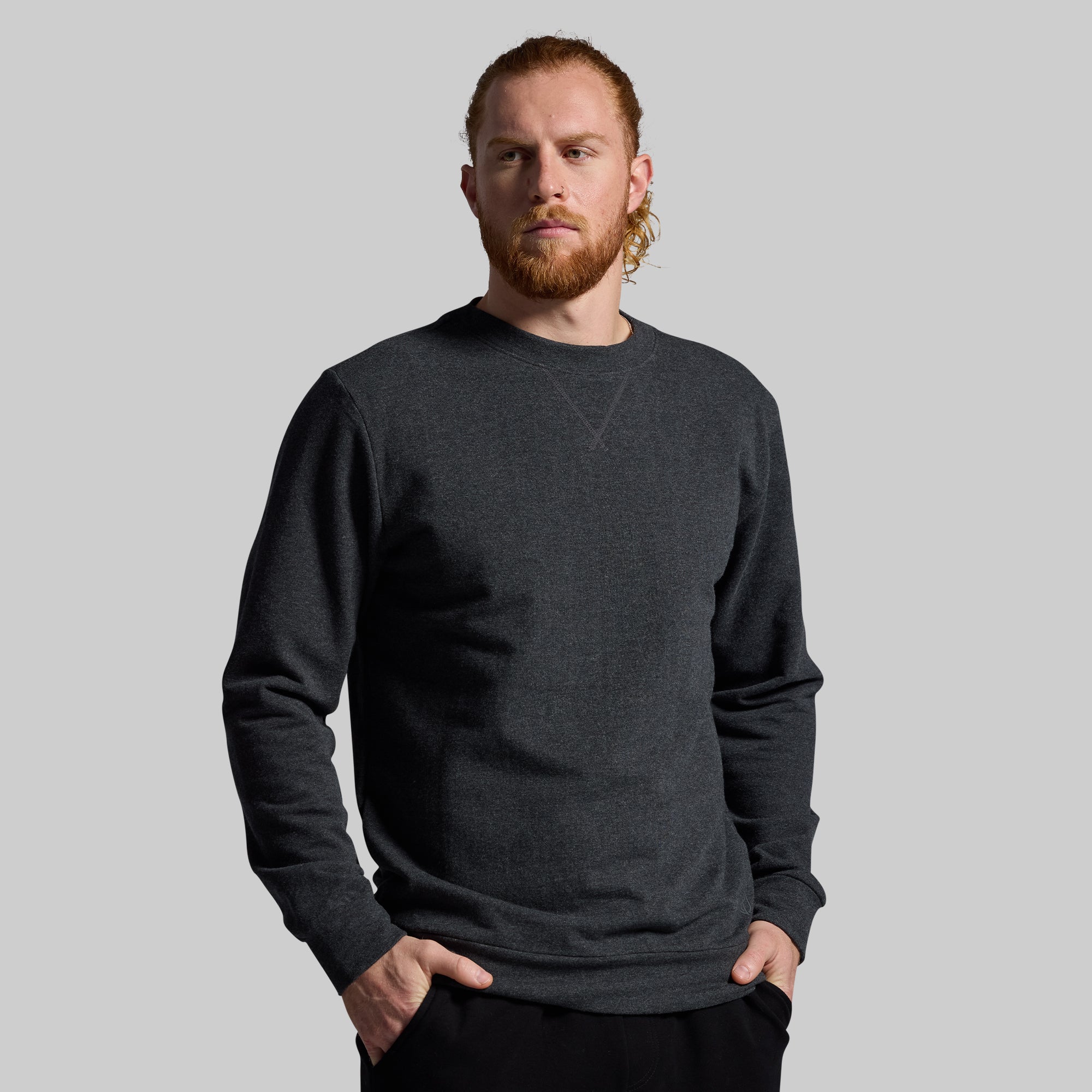 Men's Unmatched Crew Sweatshirt (Charcoal) - Image 3