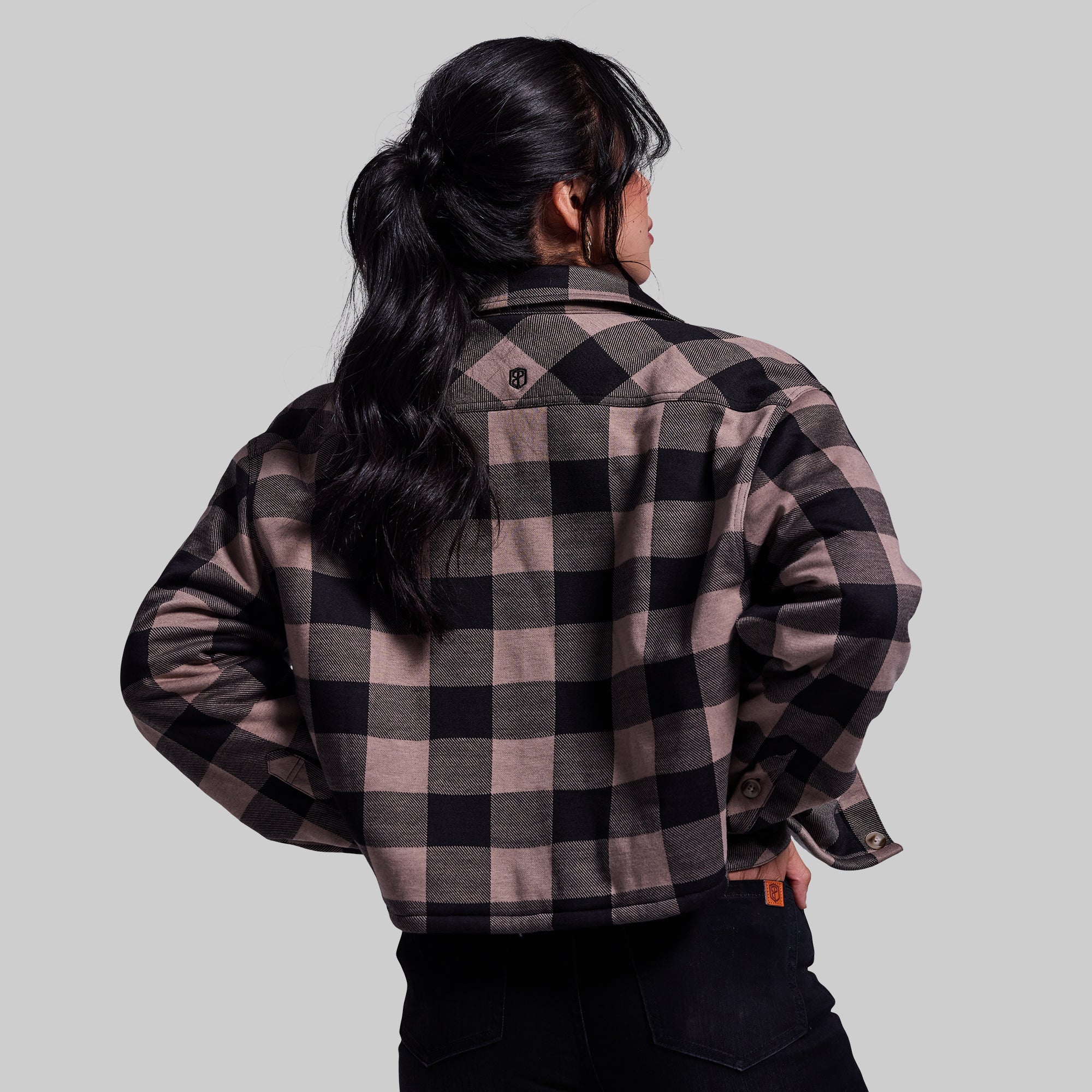 Women's Sherpa Cropped Flannel (Axe) - Image 3