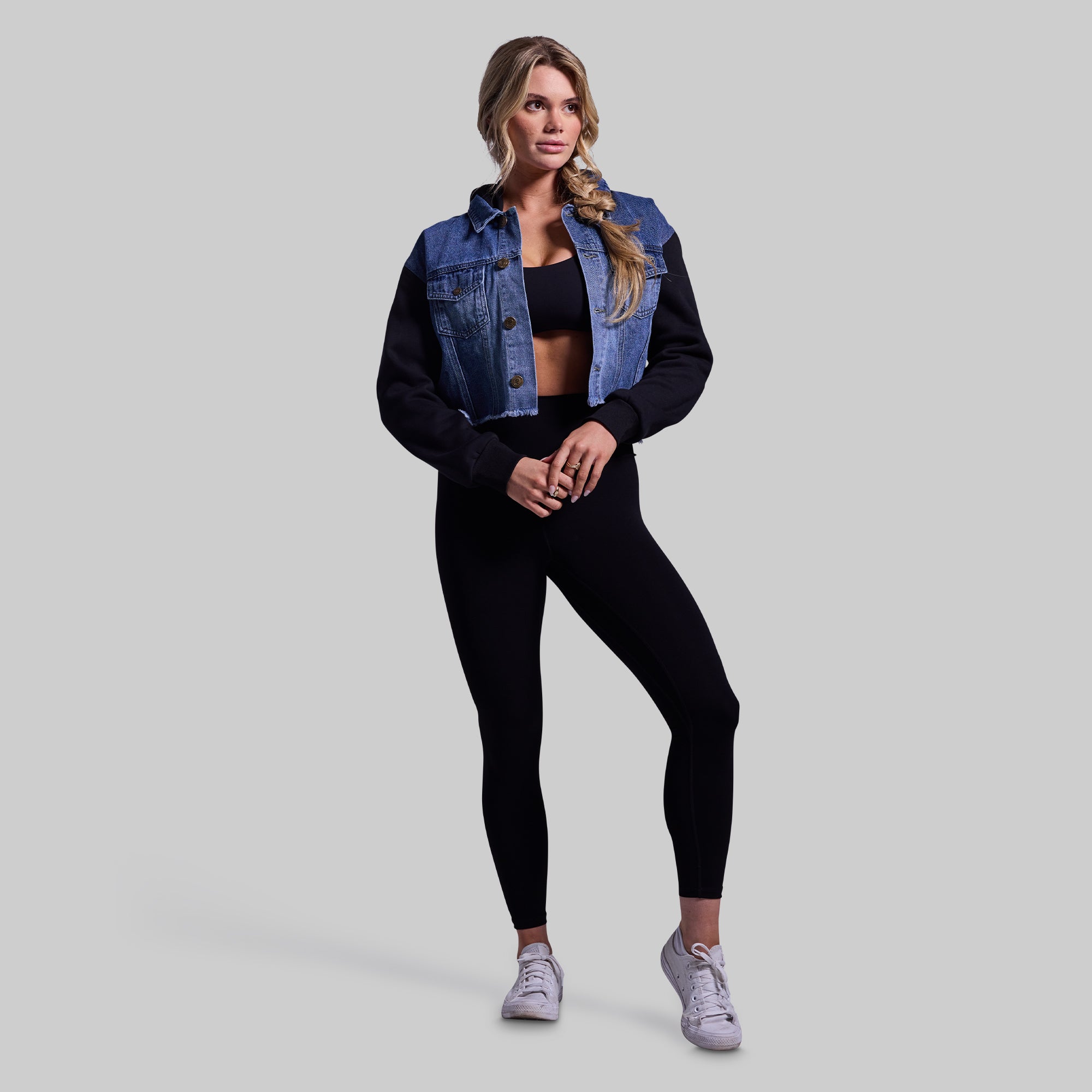 Into the Sunset Hooded Jean Jacket (Mid Wash) - Image 7