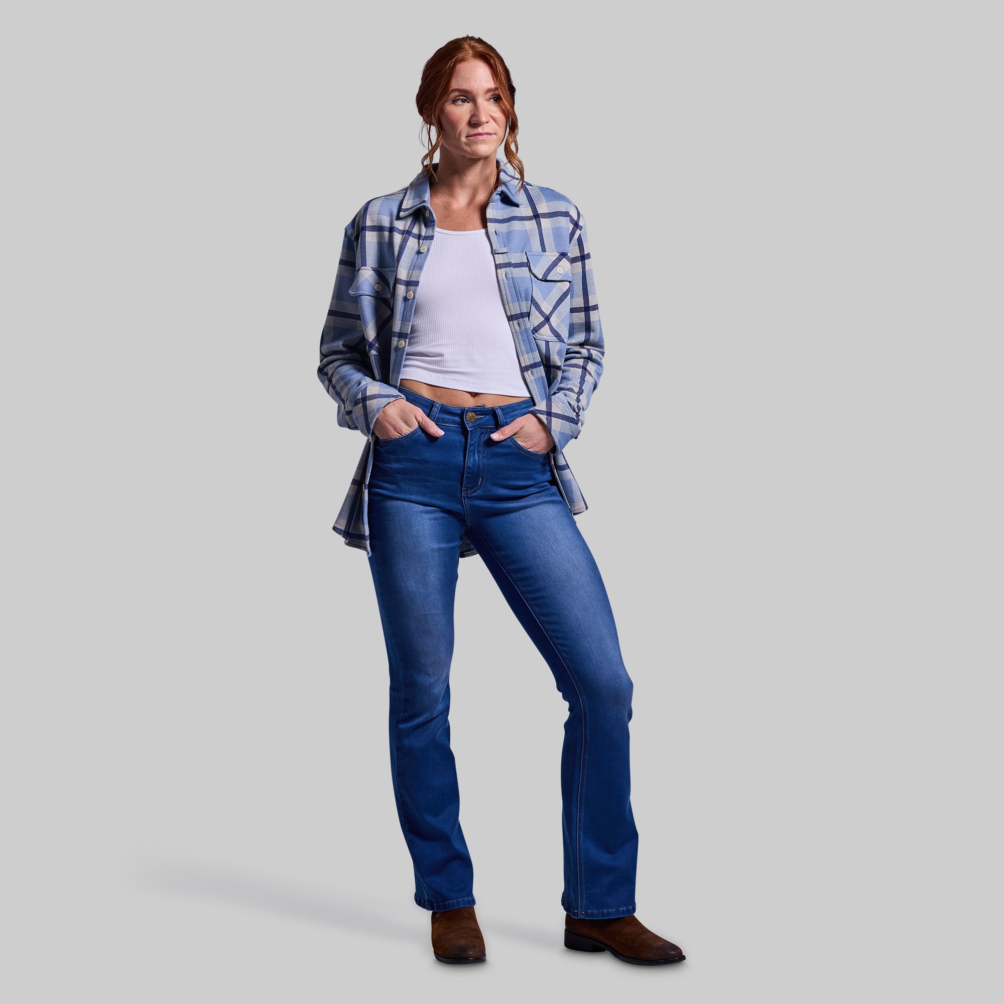 Woodsman Stretchy Flannel (Lake) - Image 12