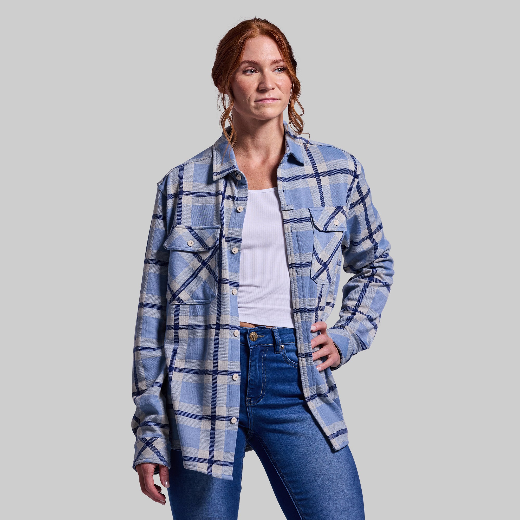 Woodsman Stretchy Flannel (Lake) - Image 5