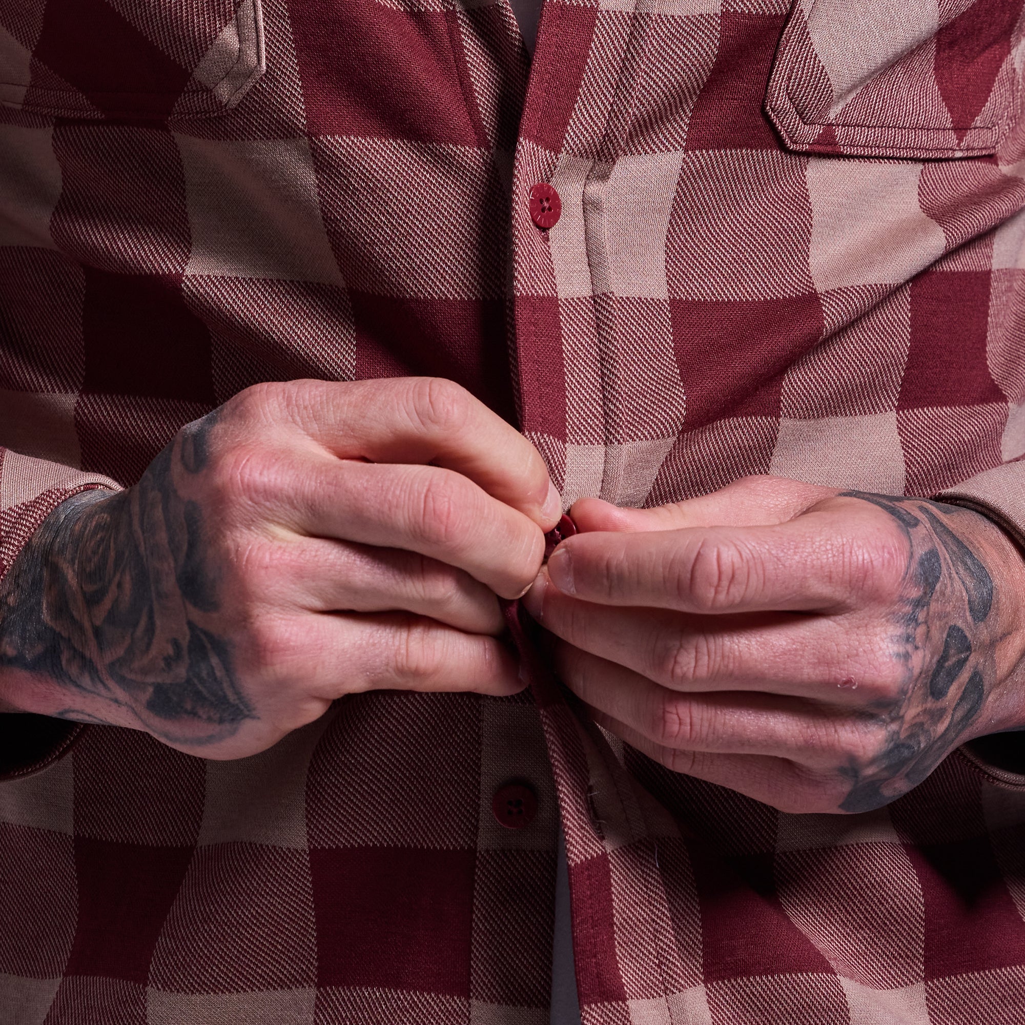 Hooded Woodsman Stretchy Flannel (Dusk) - Image 16