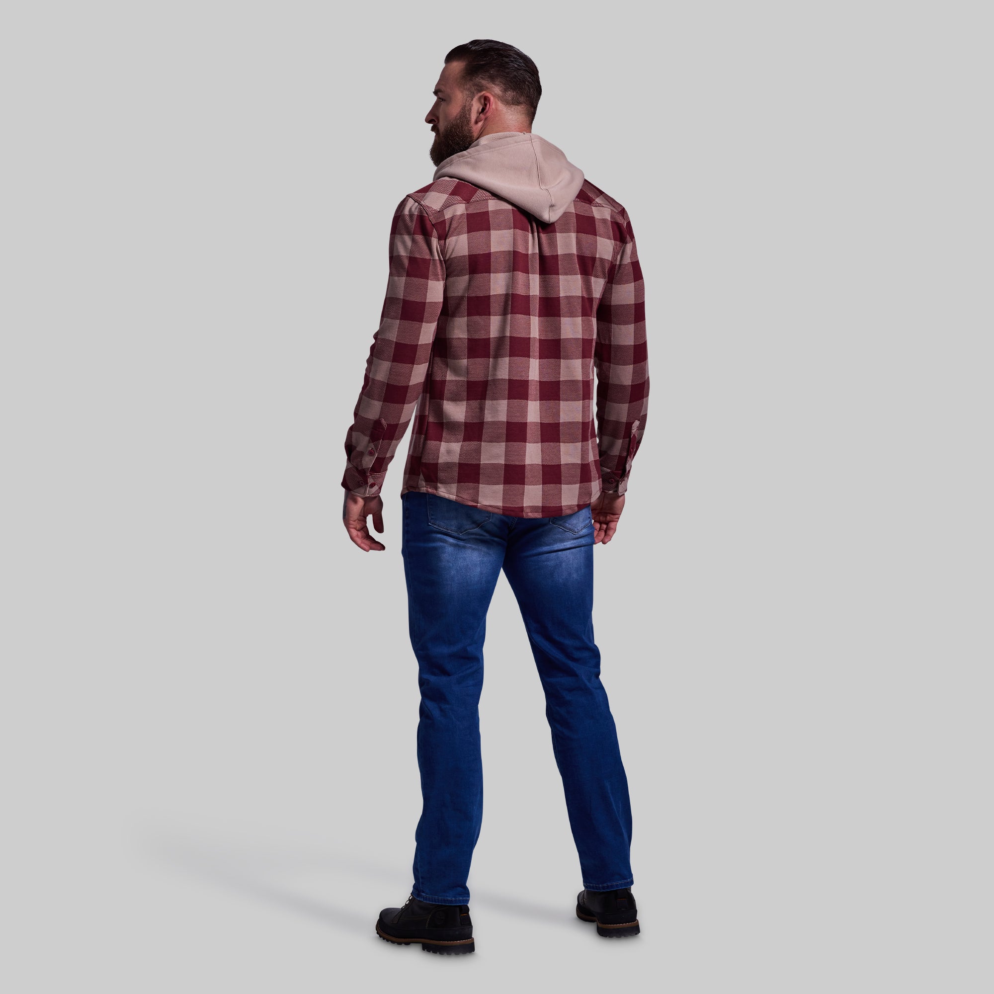 Hooded Woodsman Stretchy Flannel (Dusk) - Image 19