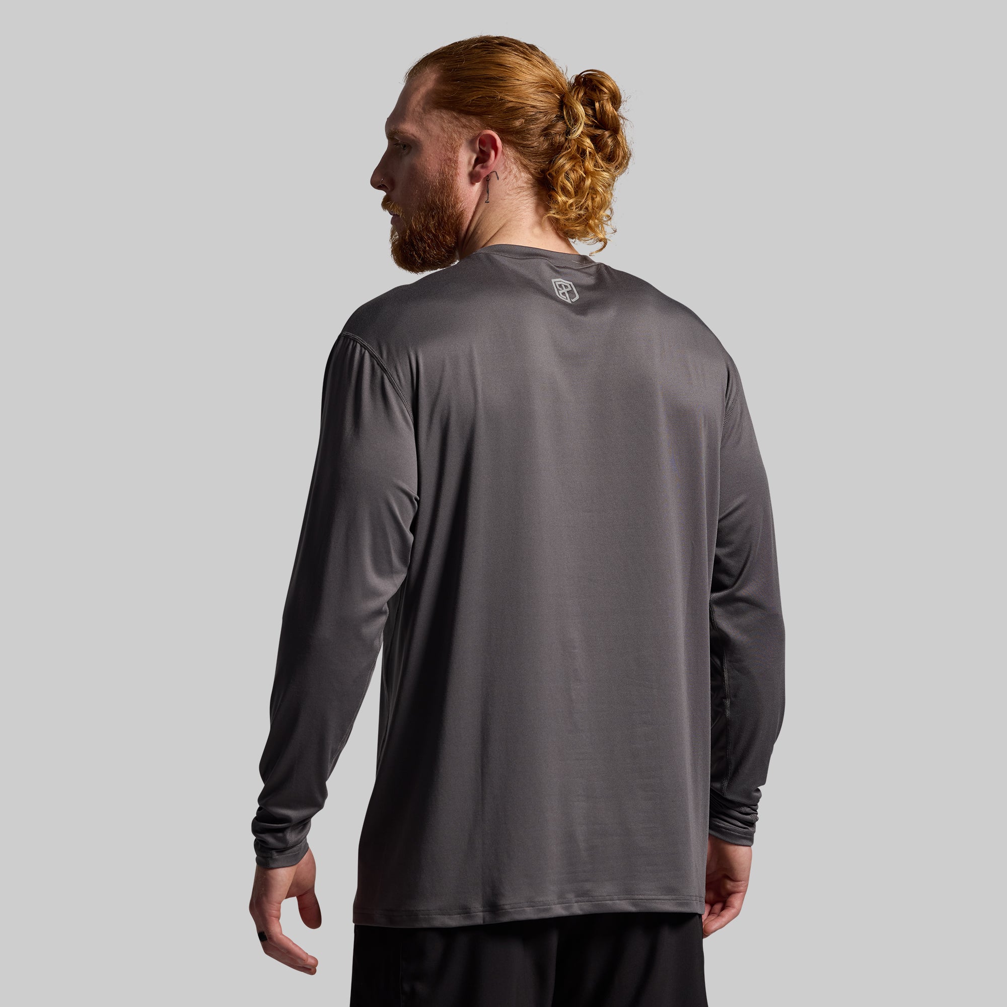 Athleisure Long Sleeve Crew (Gunmetal) - Image 2