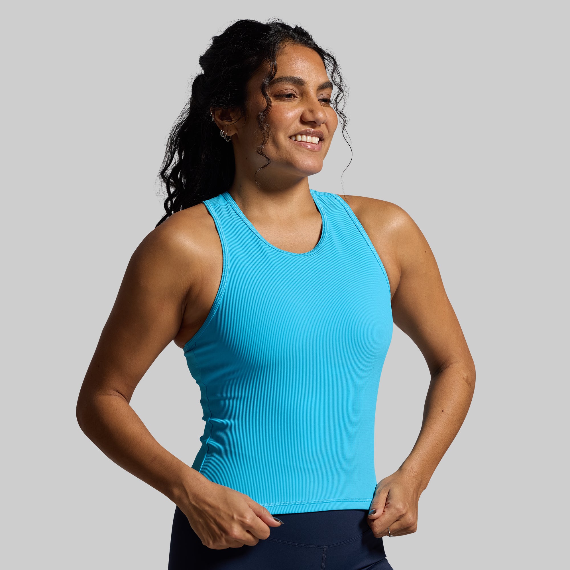 Perfect Ribbed Tank (Aquarius) - Image 2