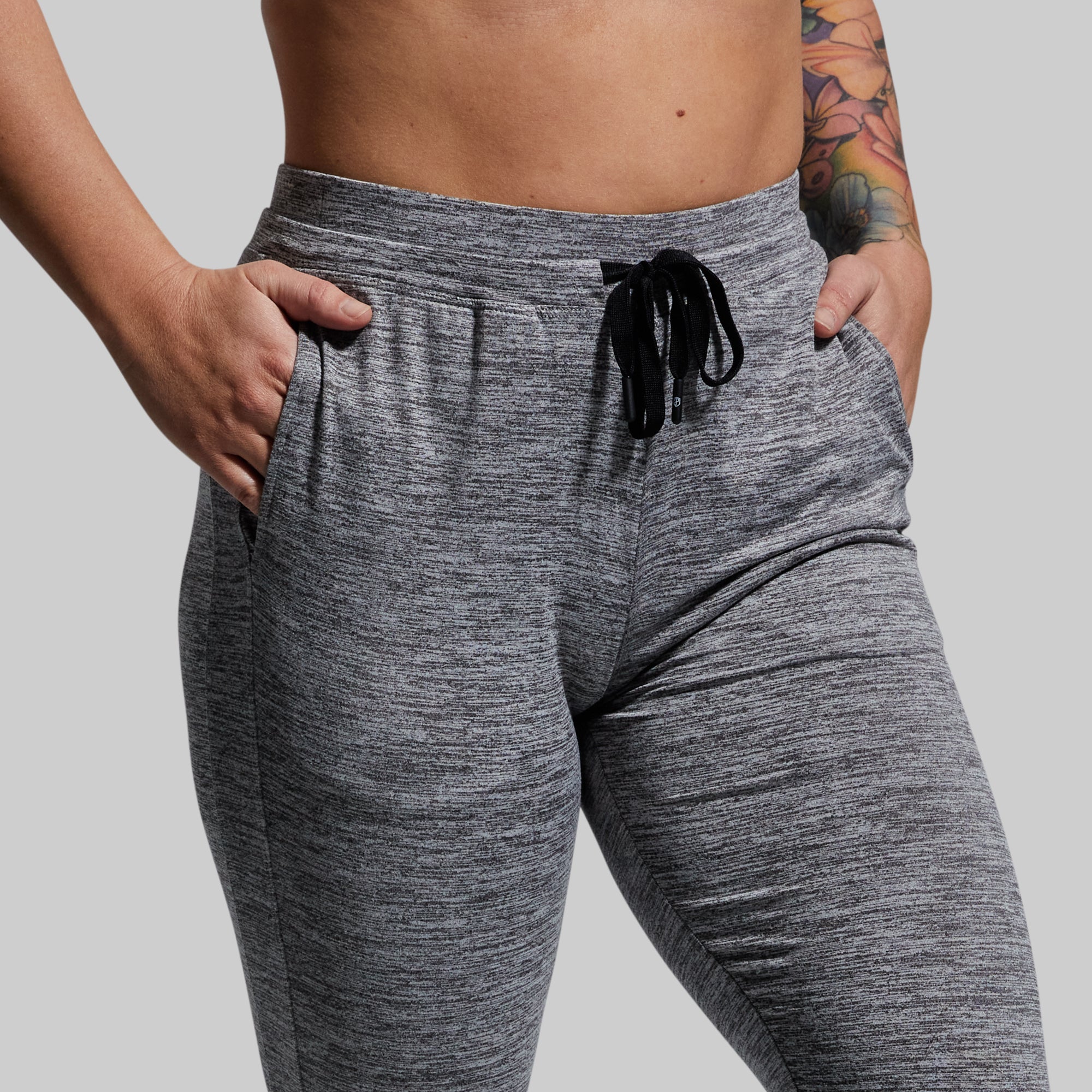 Women's Rest Day Athleisure Jogger (Heather Grey) - Image 3