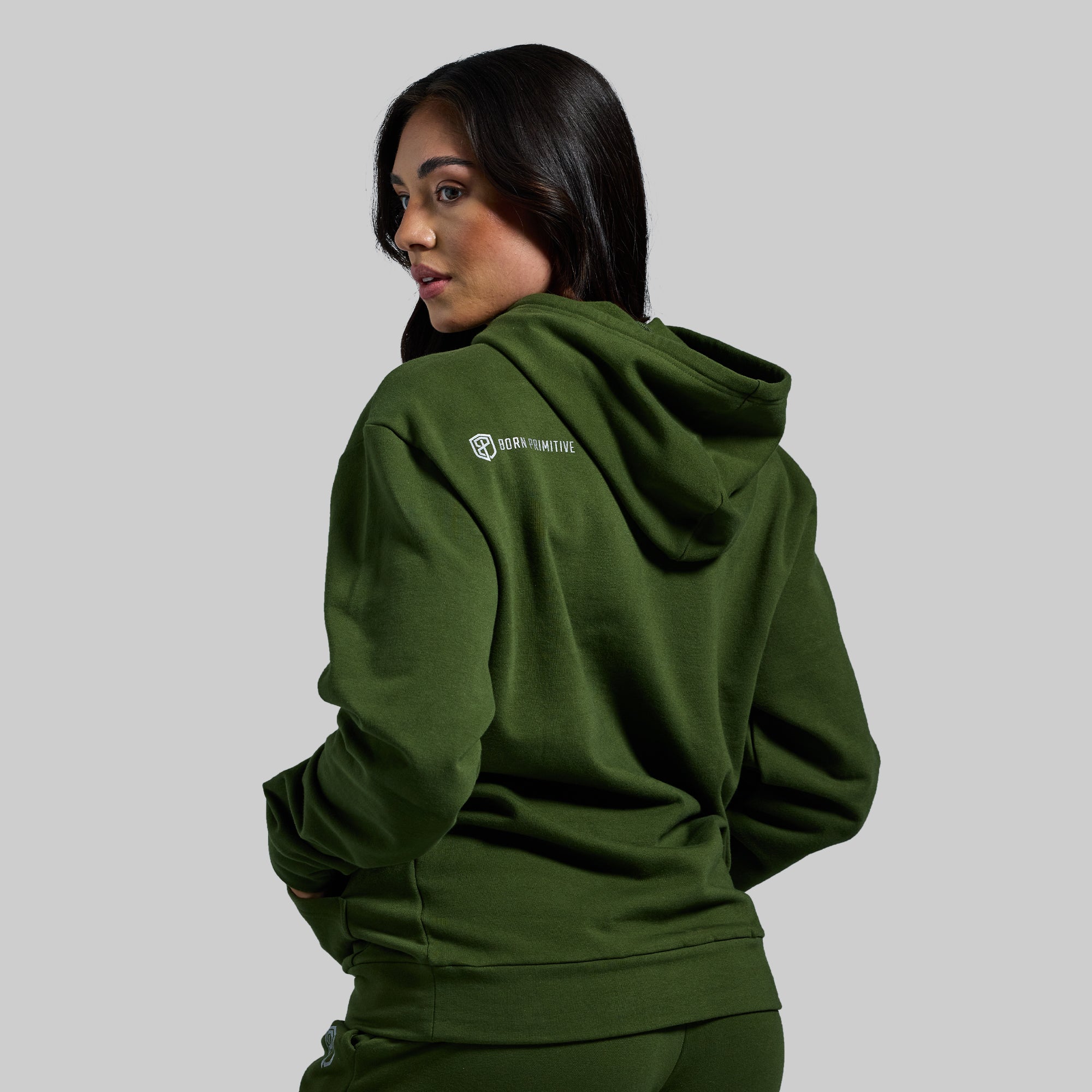 Unmatched Unisex Hoodie (Military Green) - Image 2
