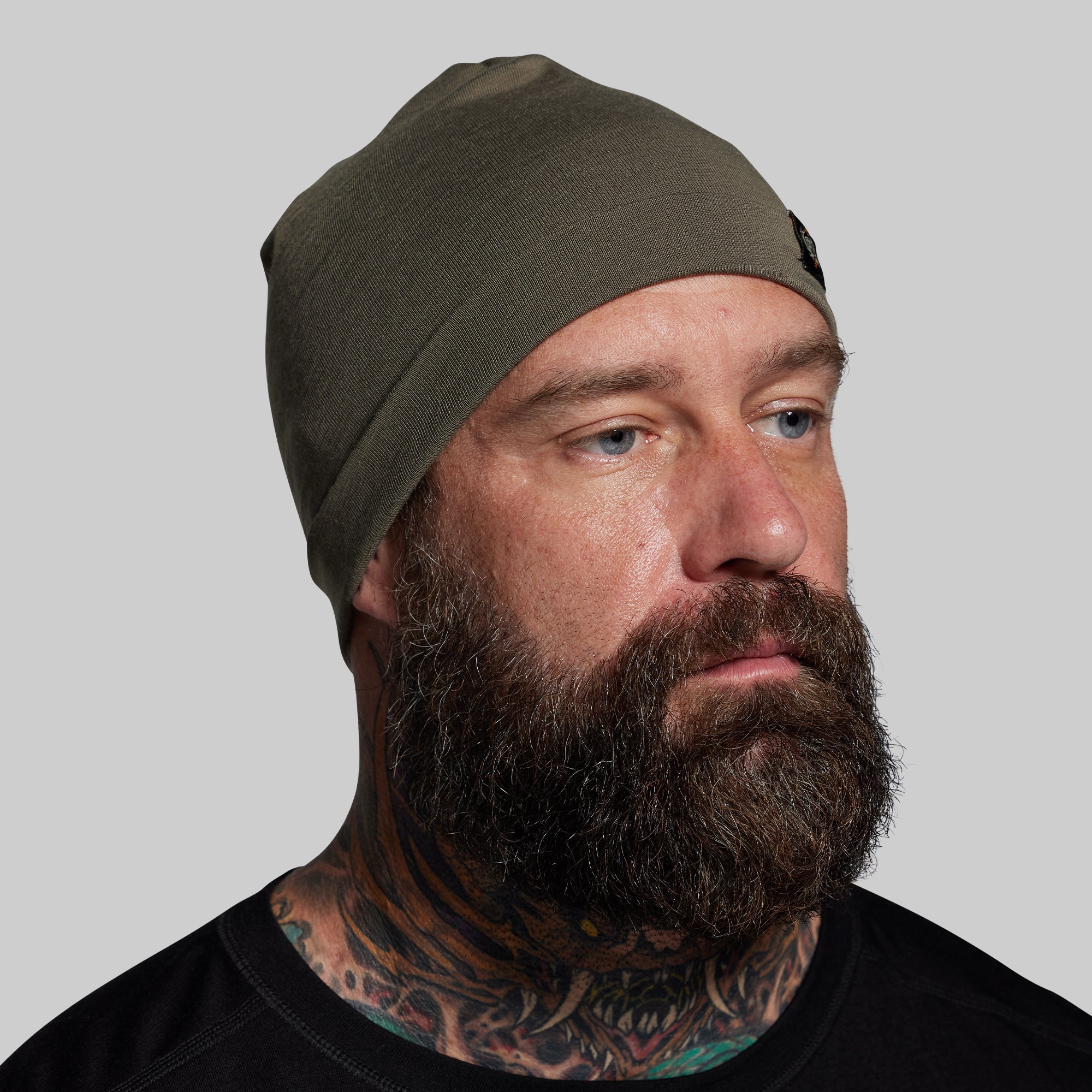 Ridgeline Merino Beanie 165 (OD Green) - Image 7