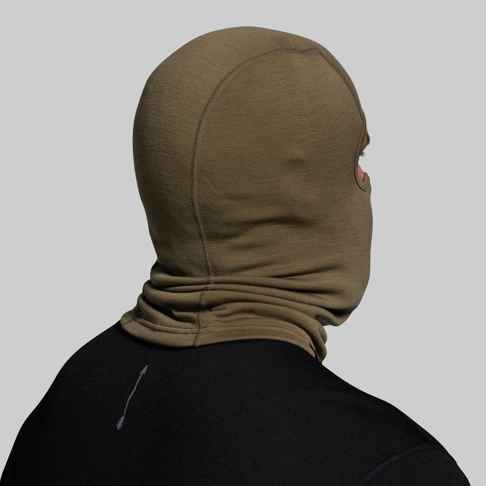 Ridgeline Merino Balaclava 240 (OD Green) - Image 7