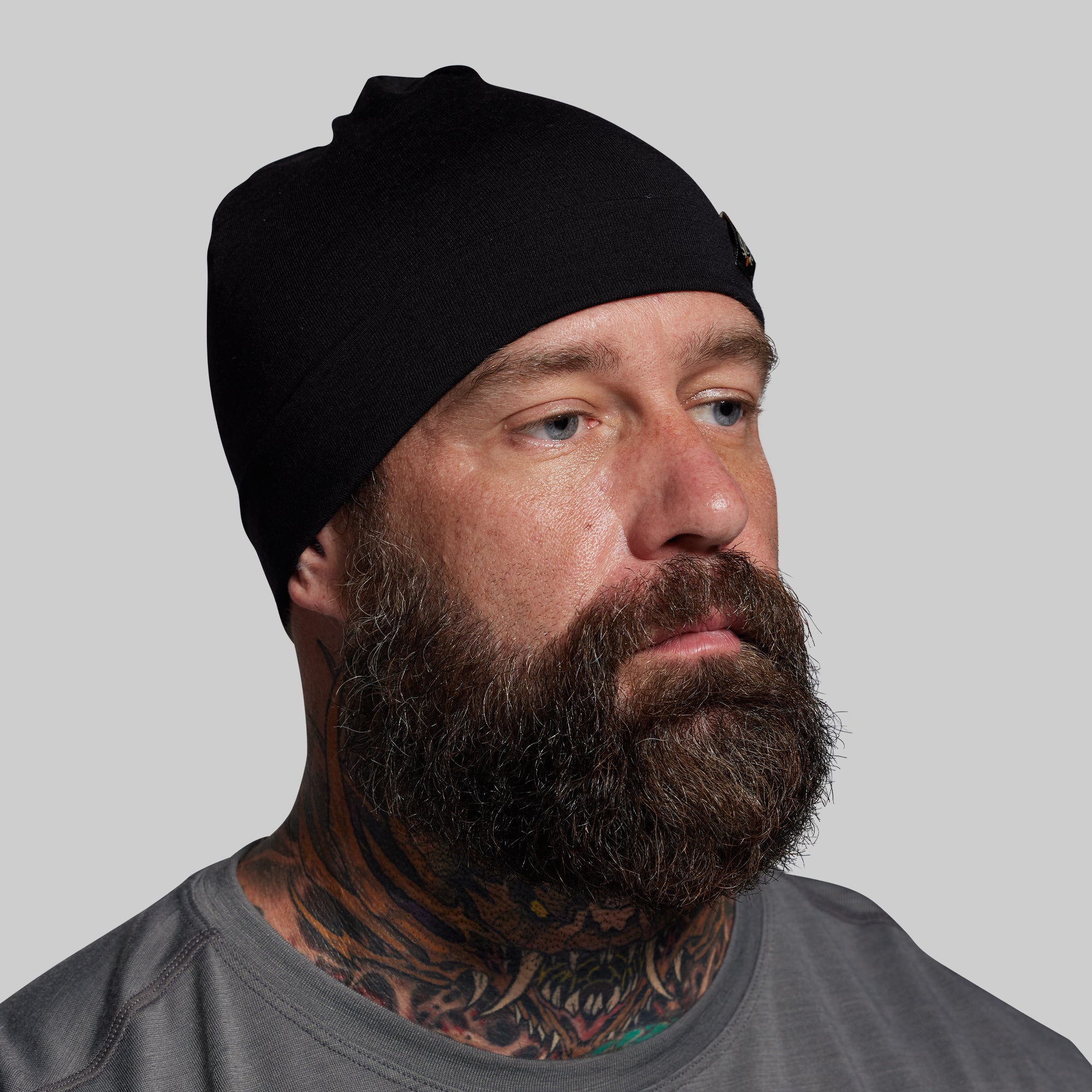 Ridgeline Merino Beanie 165 (Black) - Image 6