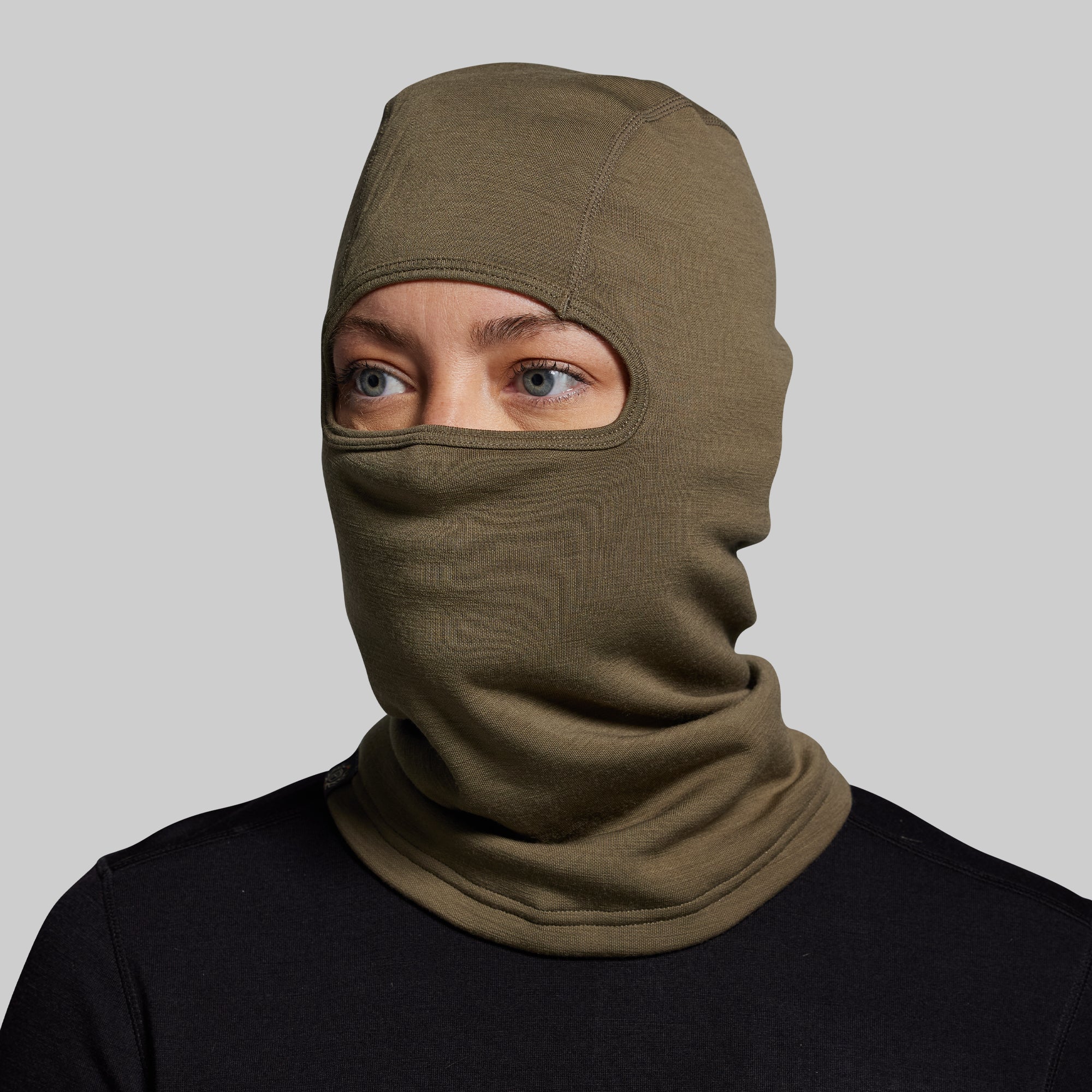 Ridgeline Merino Balaclava 240 (OD Green) - Image 5