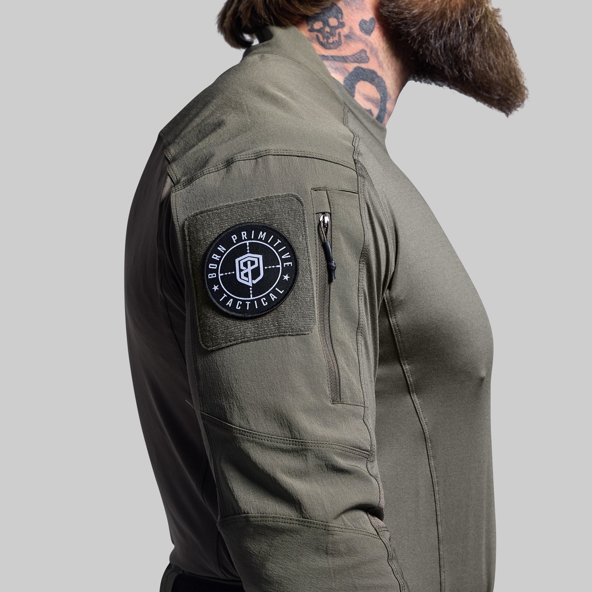 Long Sleeve Op Top (Ranger Green) - Image 7