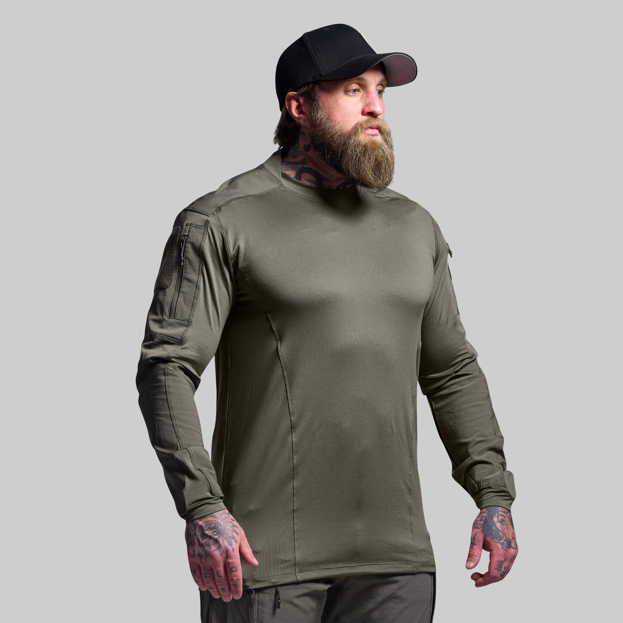 Long Sleeve Op Top (Ranger Green) - Image 9