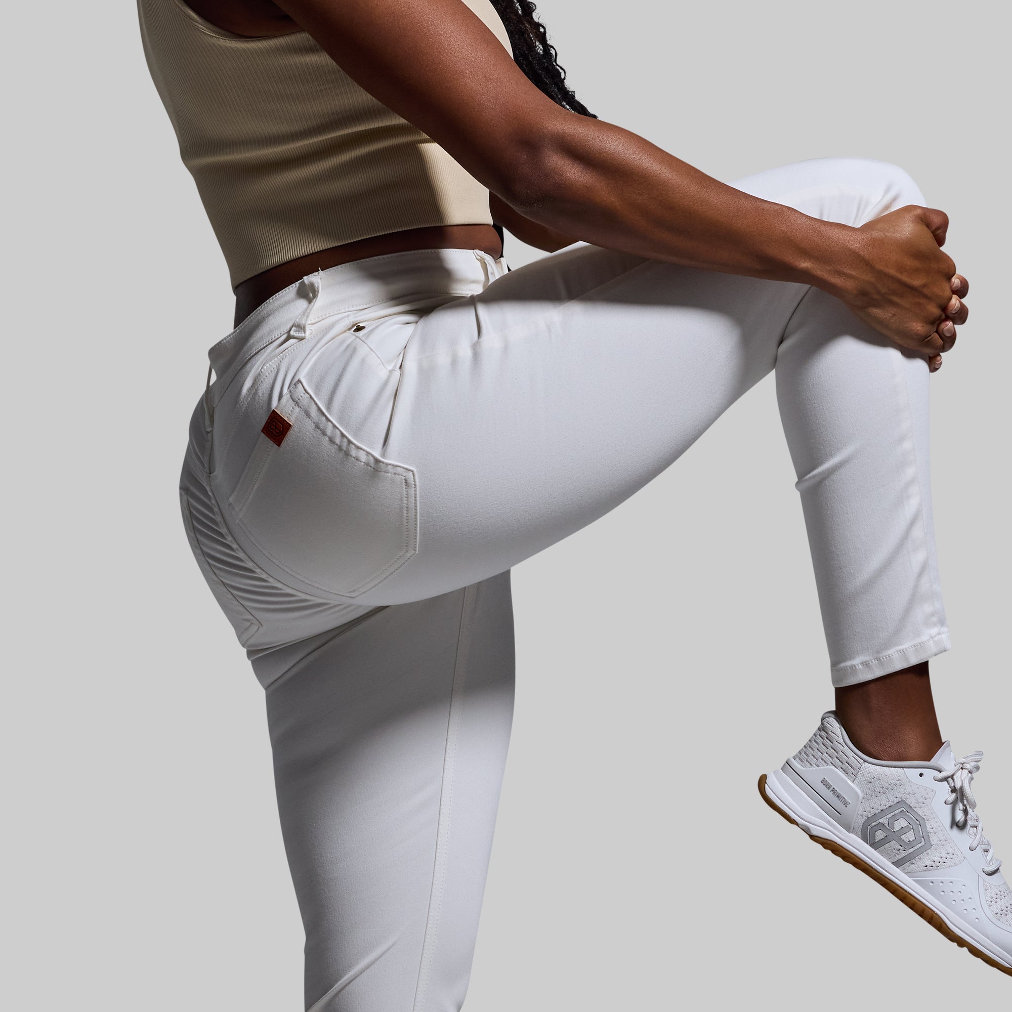 FLEX Stretchy High-Rise Skinny Jean (White) - Image 4