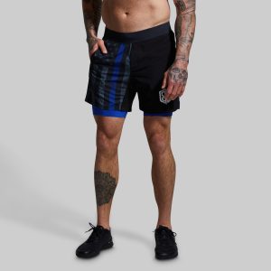 Versatile Short w/ Compression 7 (Thin Blue Line Gunmetal)