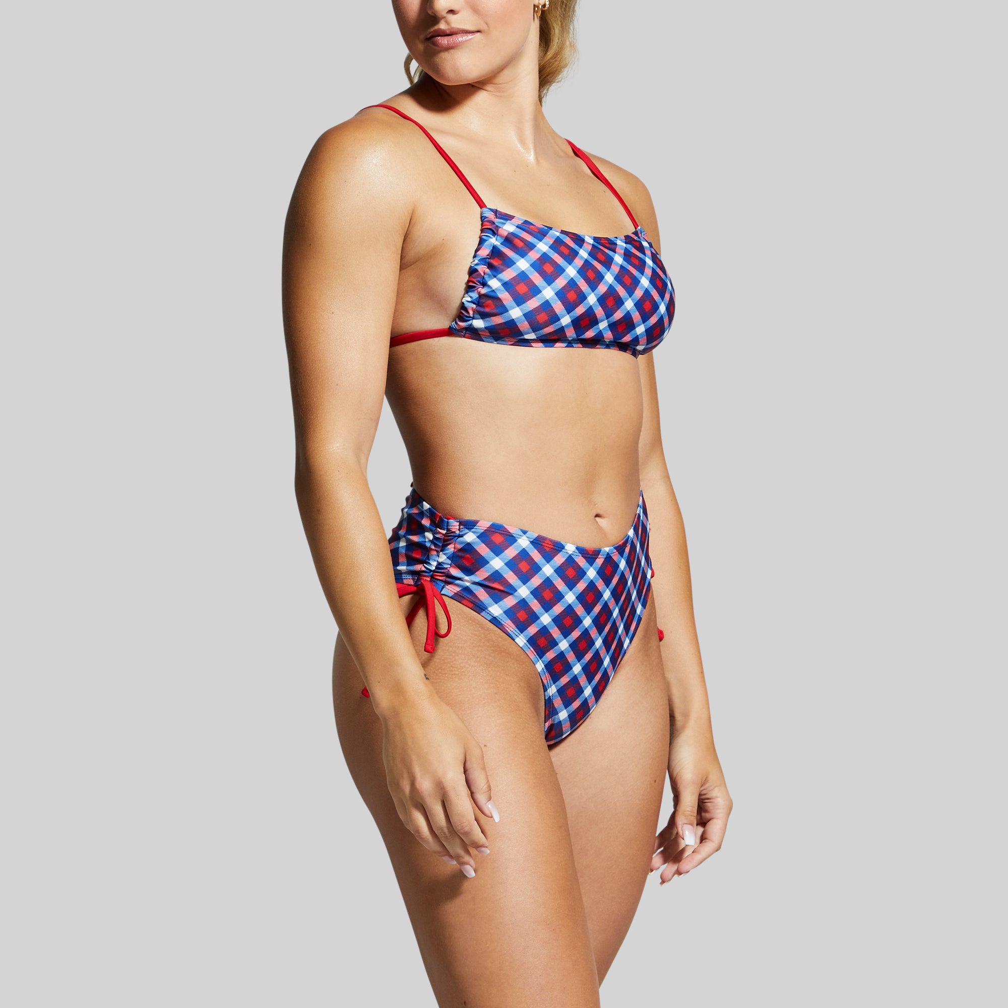 Making Waves Bikini Bottom (Patriotic Plaid) - Image 2