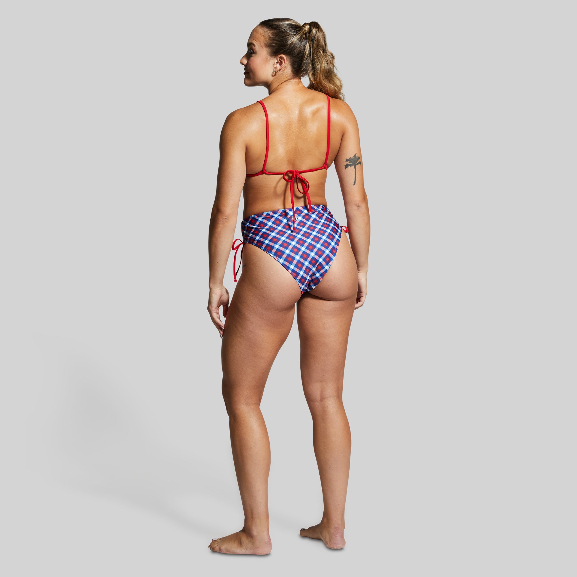 Bandeau Bikini Top (Patriotic Plaid) - Image 3