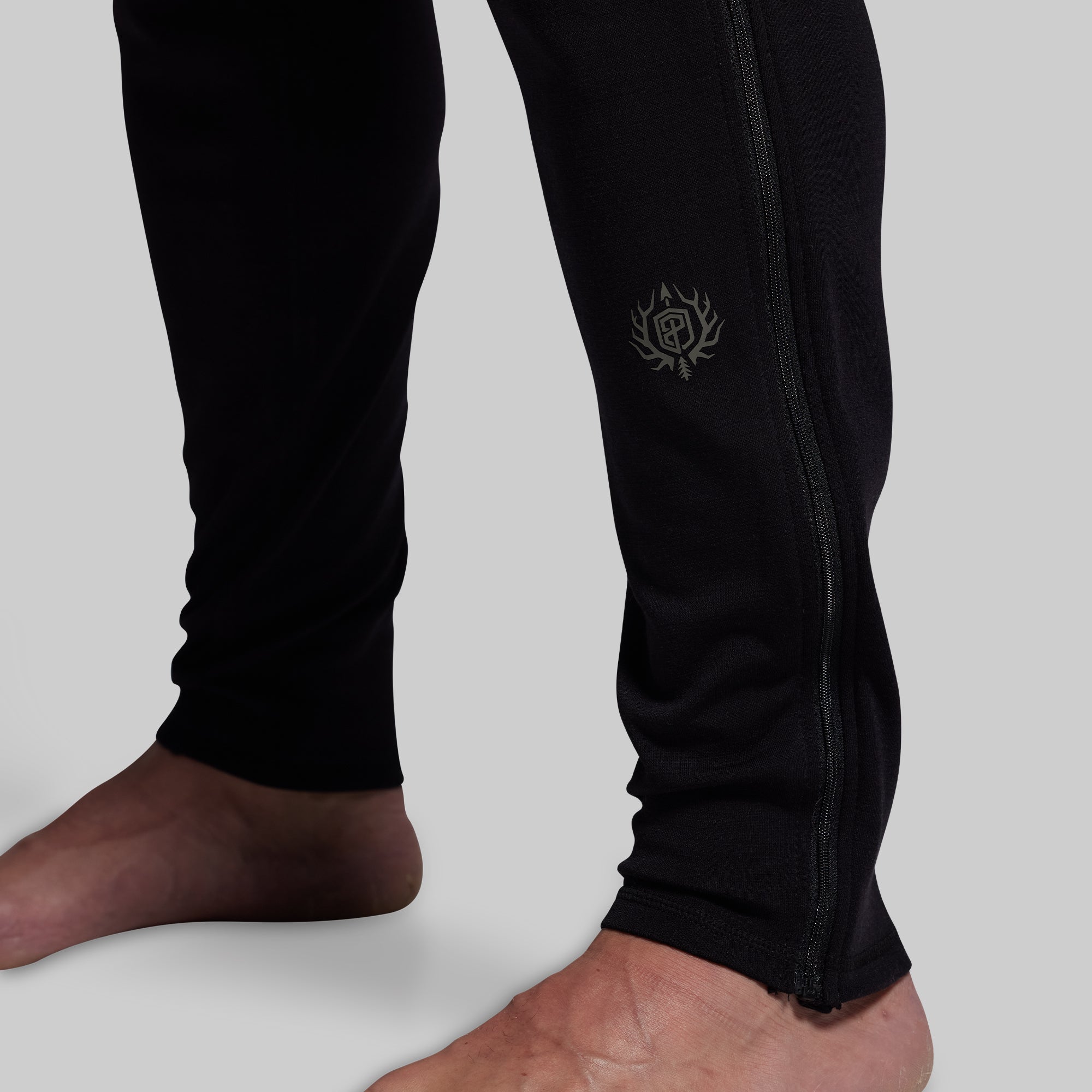 Ridgeline Merino Full Zip Bottom 240 (Black) - Image 7