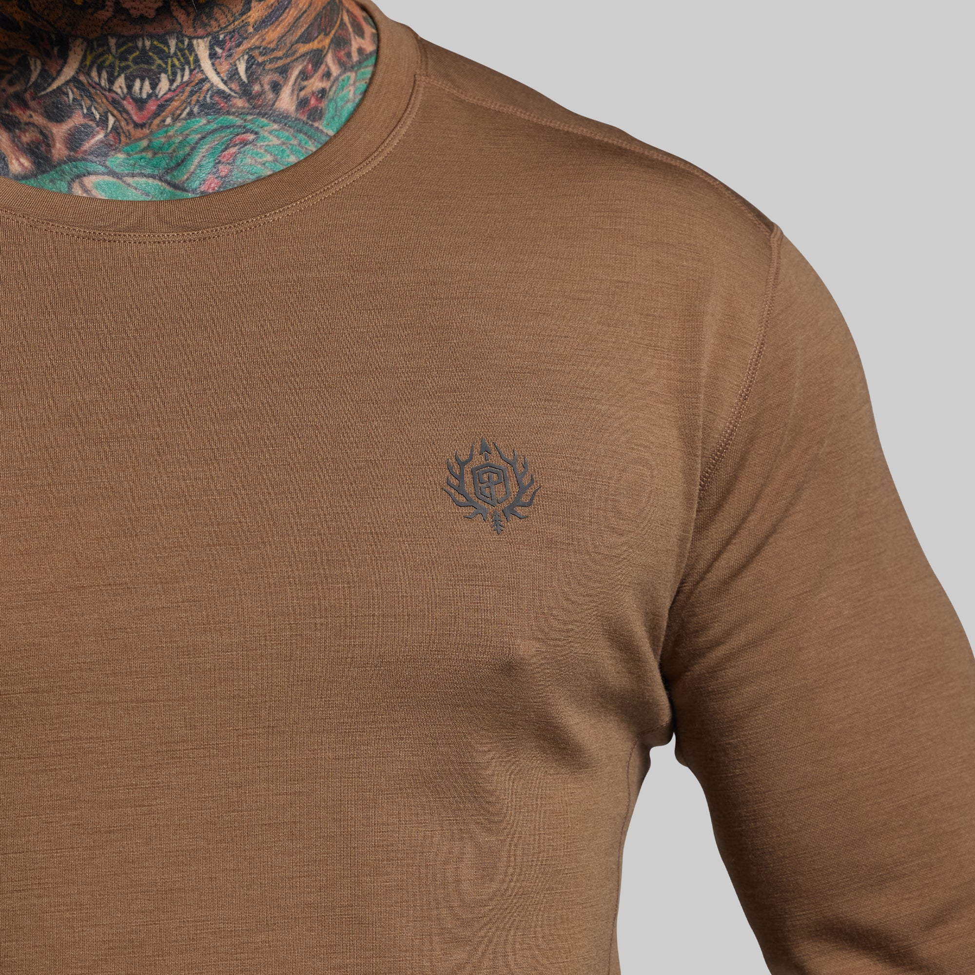 Ridgeline Merino Thermal Top 240 (Coyote Brown) - Image 3