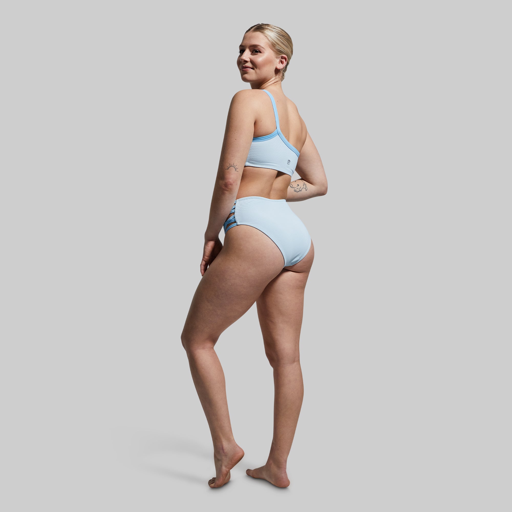 Sandbar Bikini Bottom (Angel Blue Ribbed) - Image 8