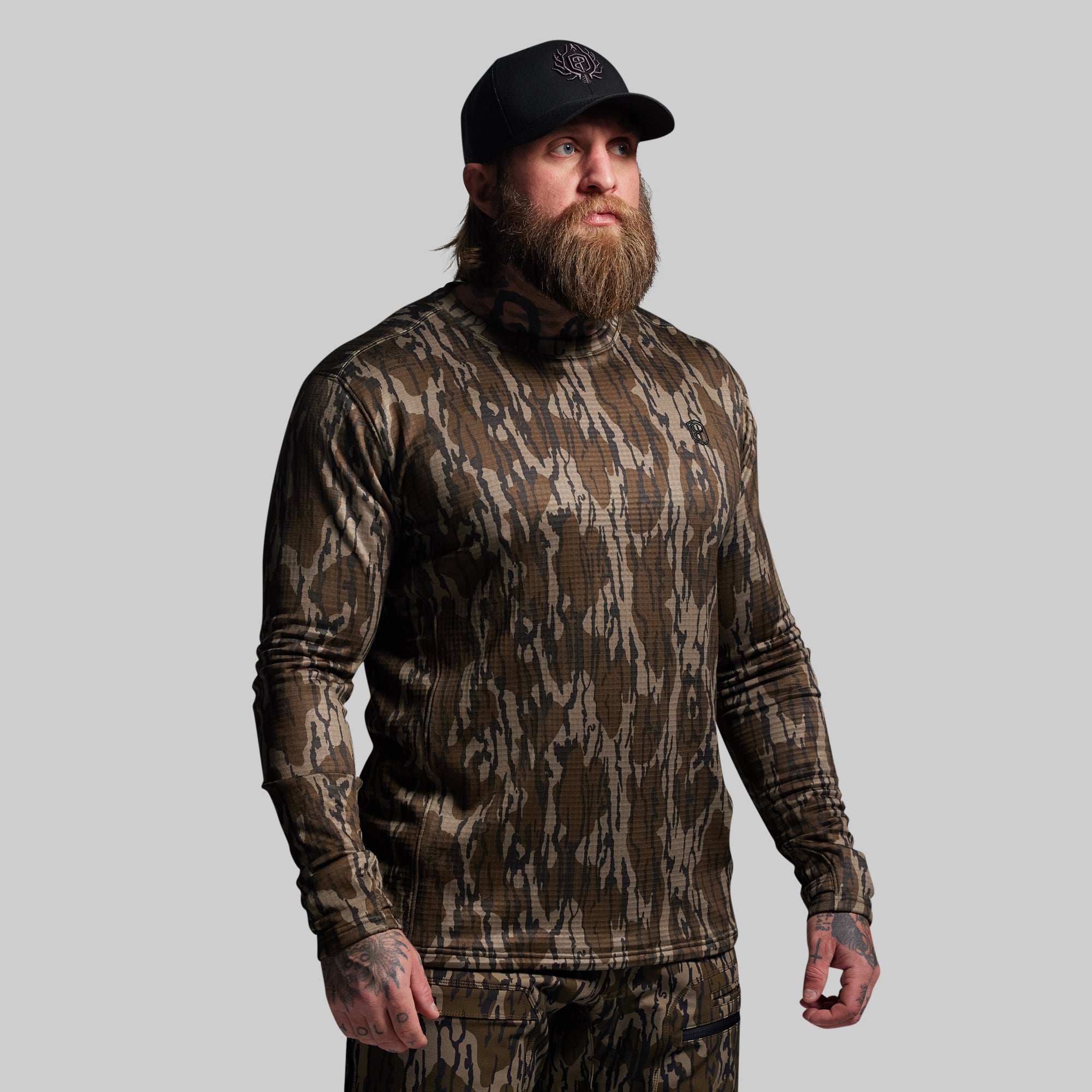 Quiver Grid Fleece Thermal Top (Mossy Oak® Original Bottomland®)