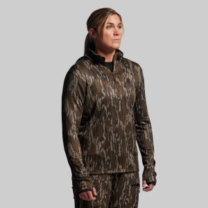 Women's Quiver Half Zip Hoodie 2.0 (Mossy Oak® Original Bottomland®)