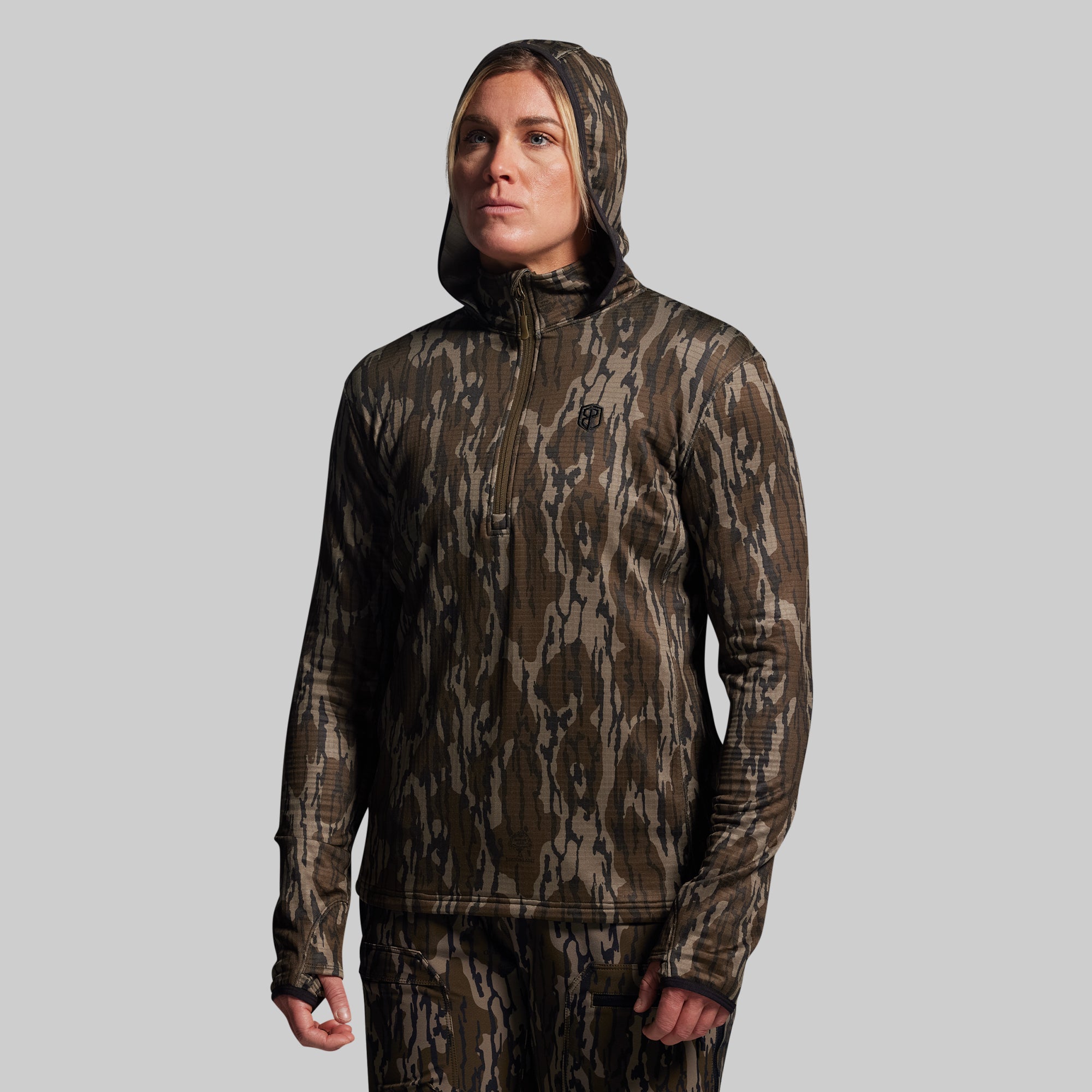 Women's Quiver Half Zip Hoodie 2.0 (Mossy Oak? Original Bottomland?) - Image 8