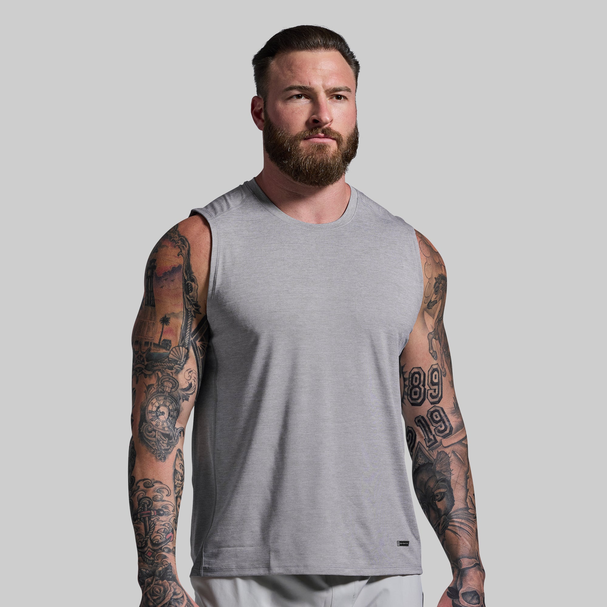 Training Muscle Tank (Light Heather Grey)