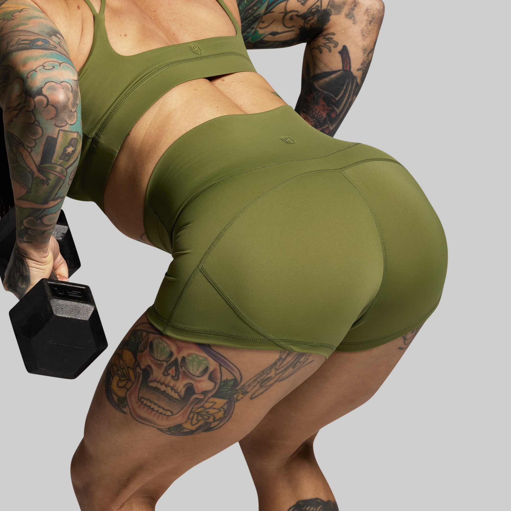 Your Go To Booty Short (Army Green) - Image 7