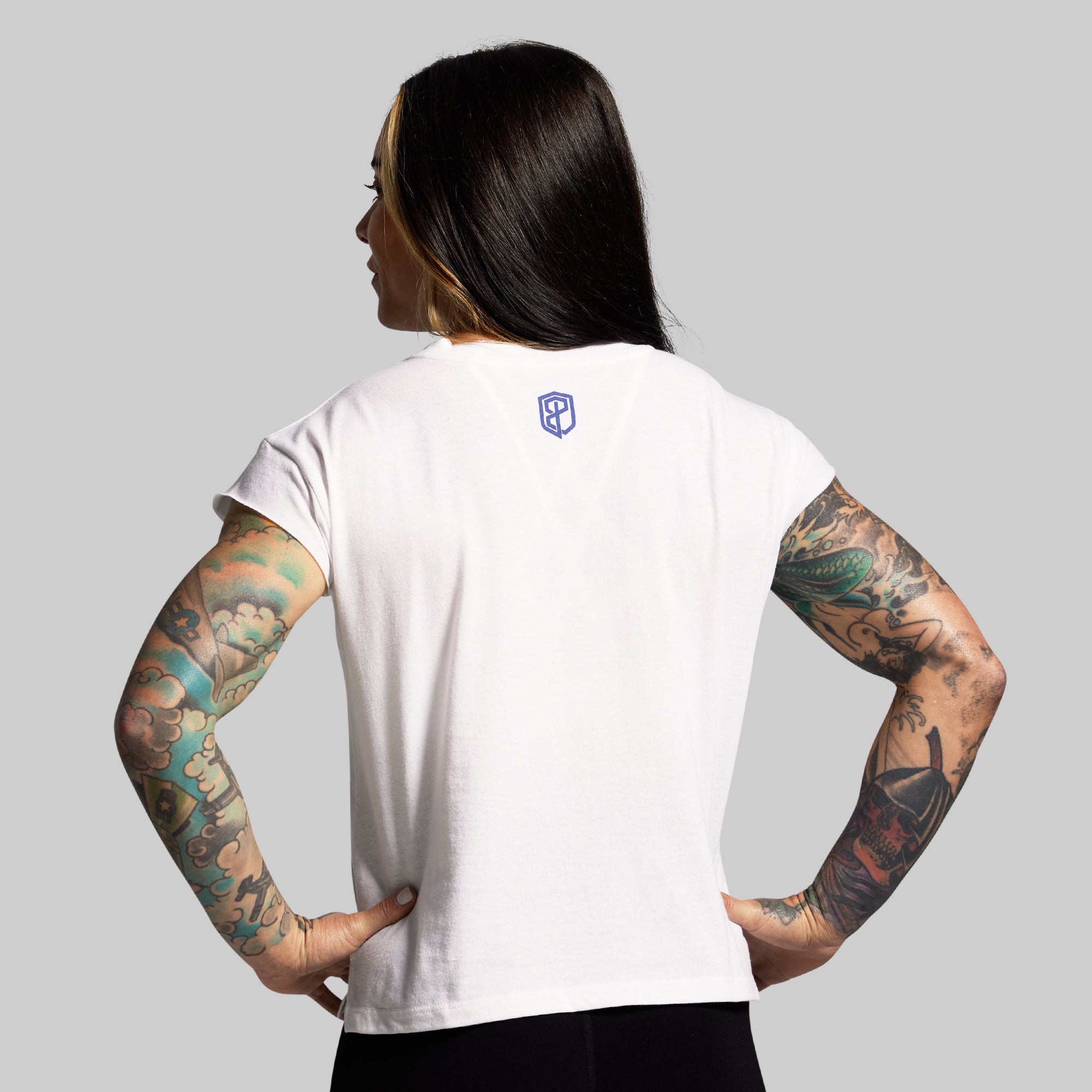 No Excuses Muscle Tee (White) - Image 2