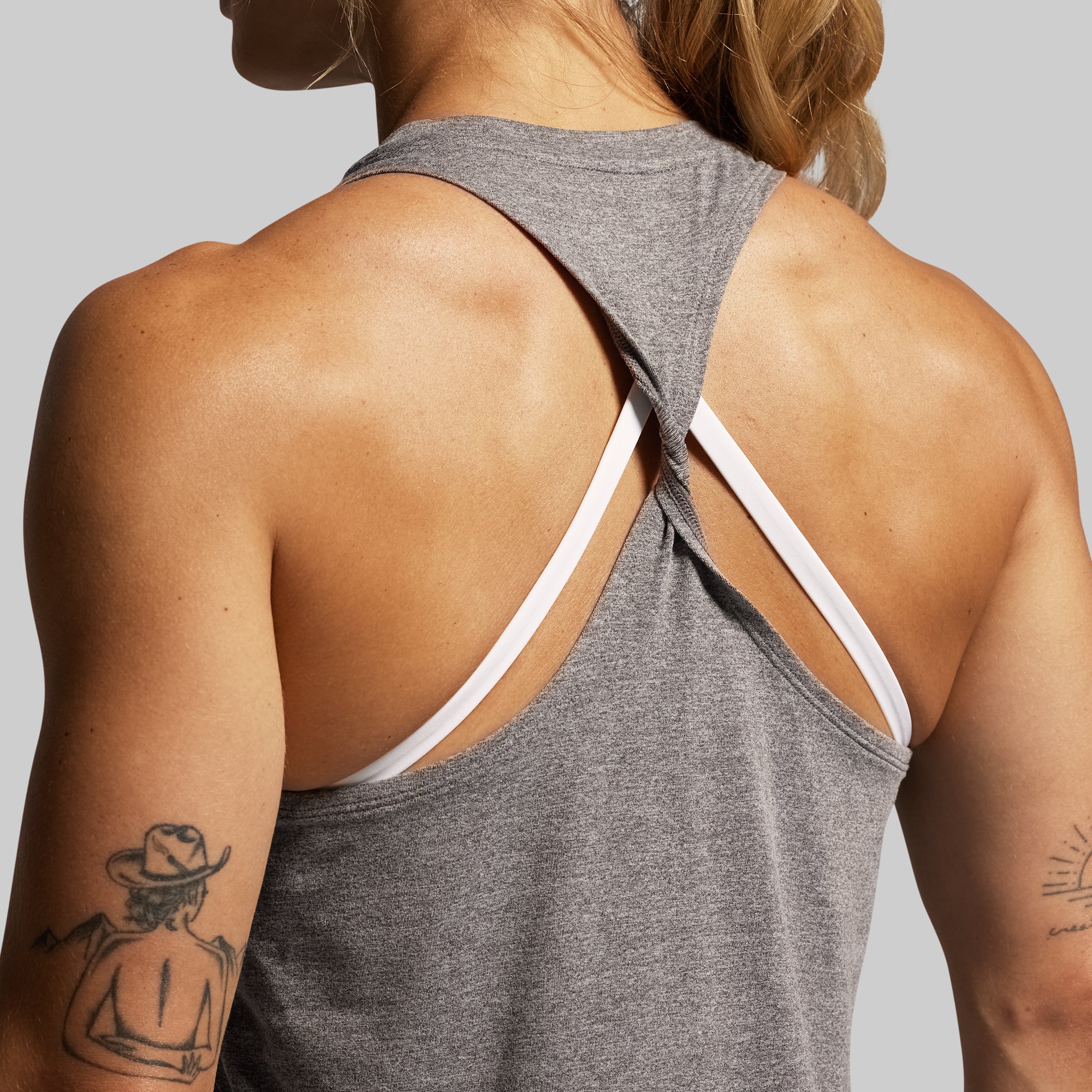 BP Premium Basic Twist Tank (Heather Grey) - Image 3