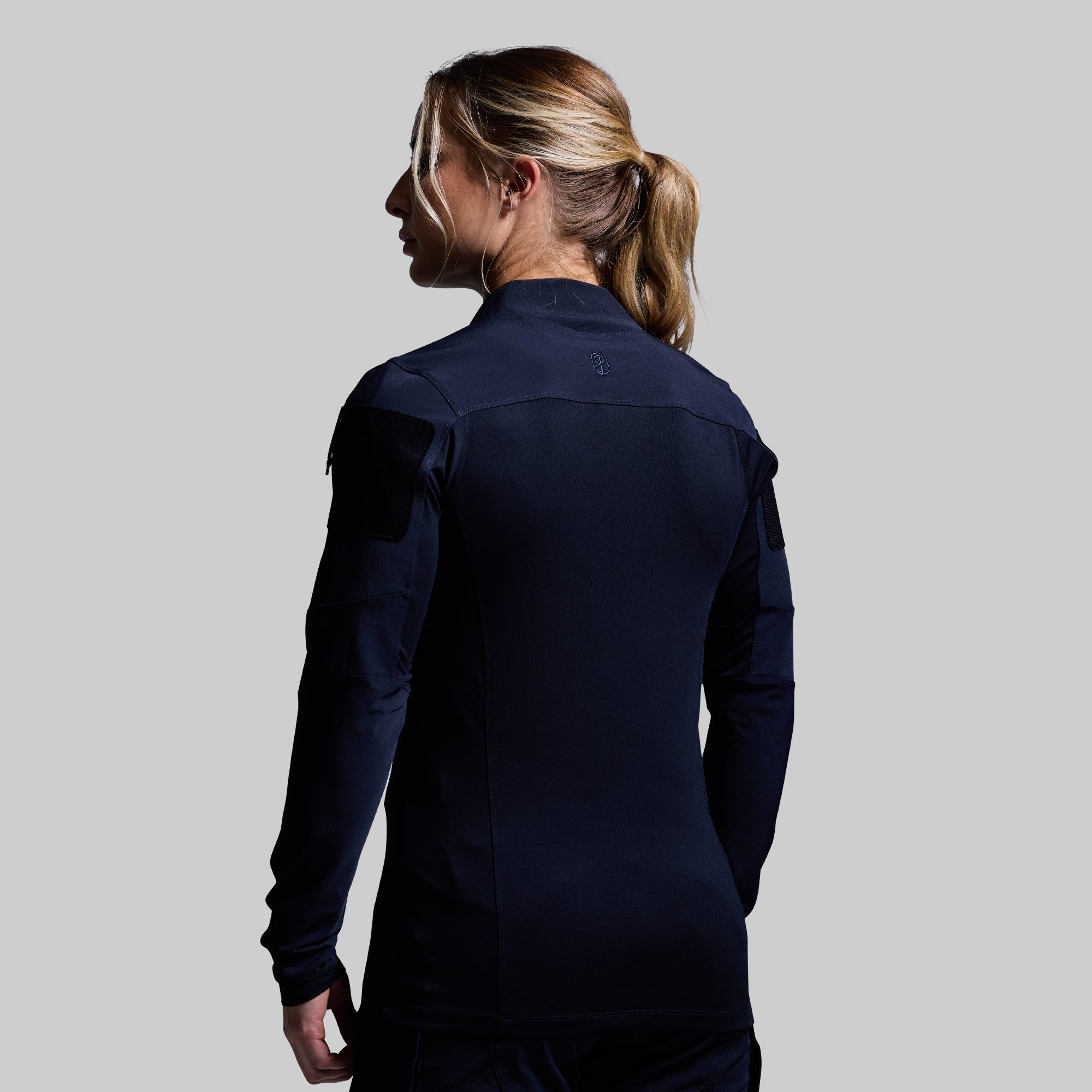 Women's Long Sleeve Op Top (Police Blue) - Image 2